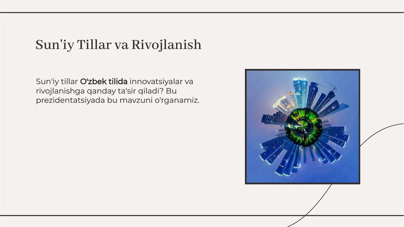 Sun'iy Tillar O'zbek tilida innovatsiyalar va rivojlanish 2