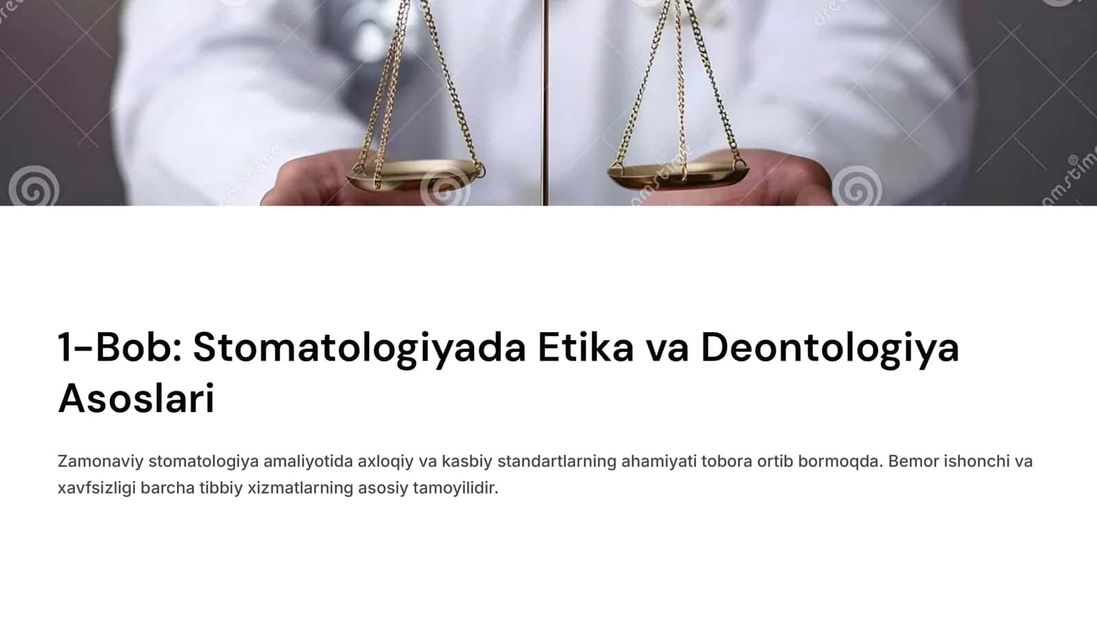 Vrach stomatologning etika va deontologiyasi Stomatologiyada sterilizatsiya va dezinfeksiya.Vrach stomatologlarning ximoya anjomlari 2