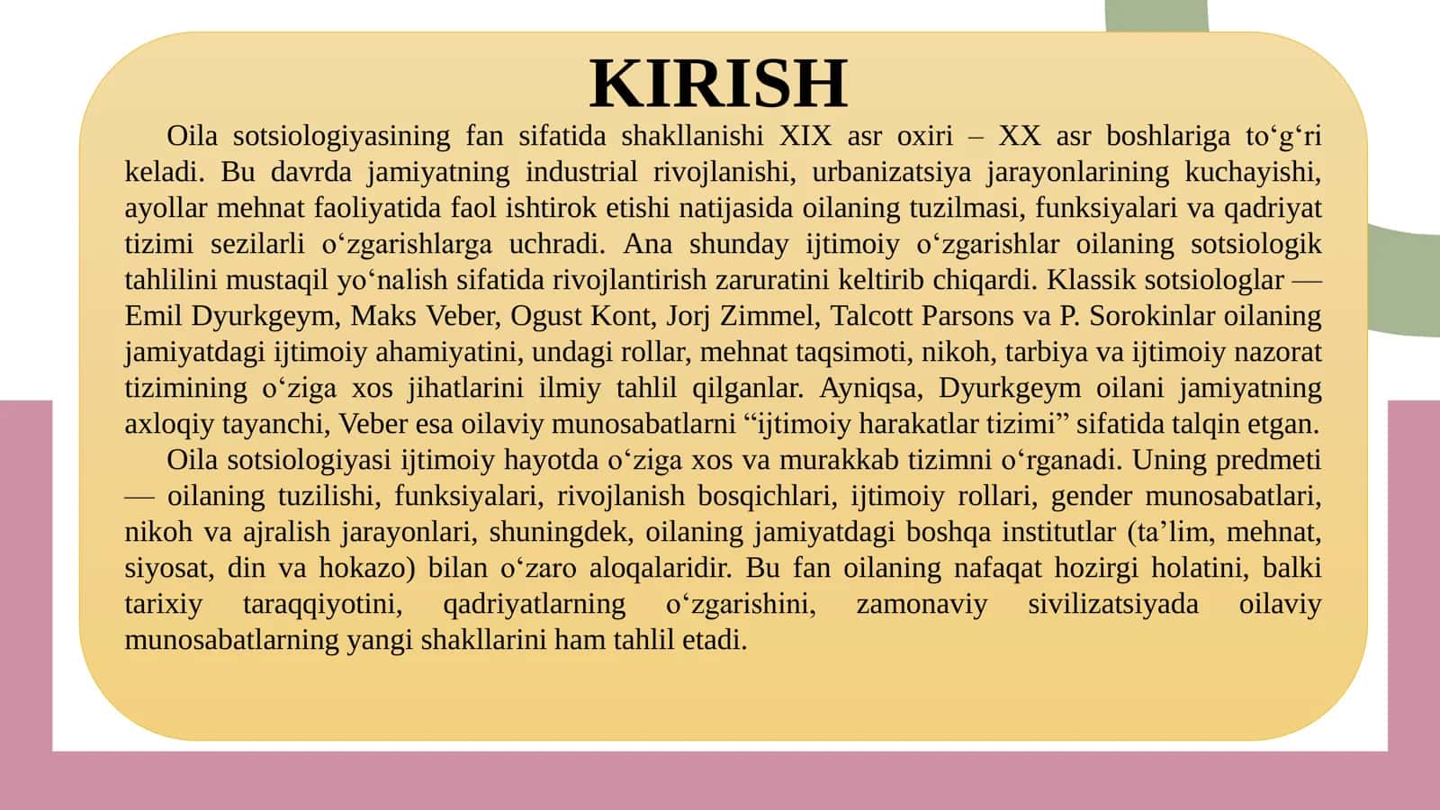 OILA SOTSIOLOGIYASI FAN SIFATIDA 2