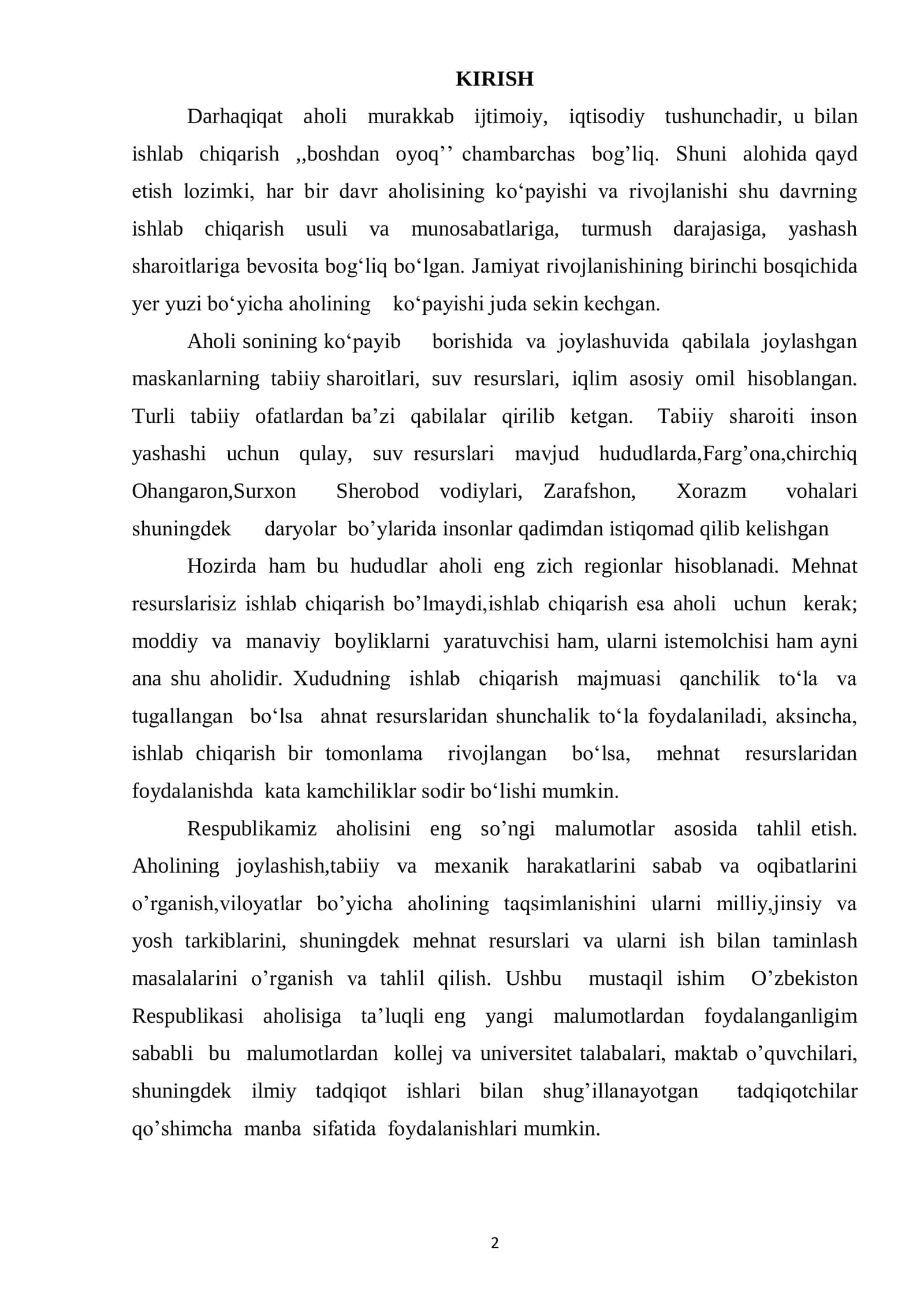 O‘zbekiston aholisi 2