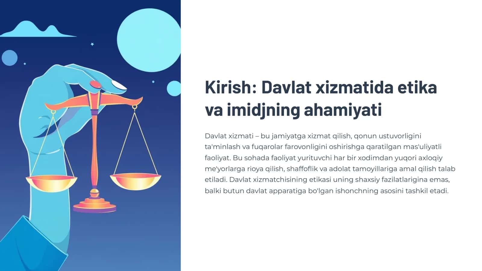 Davlat xizmatchisi etikasi va imidji Axloqiy dilemma 2