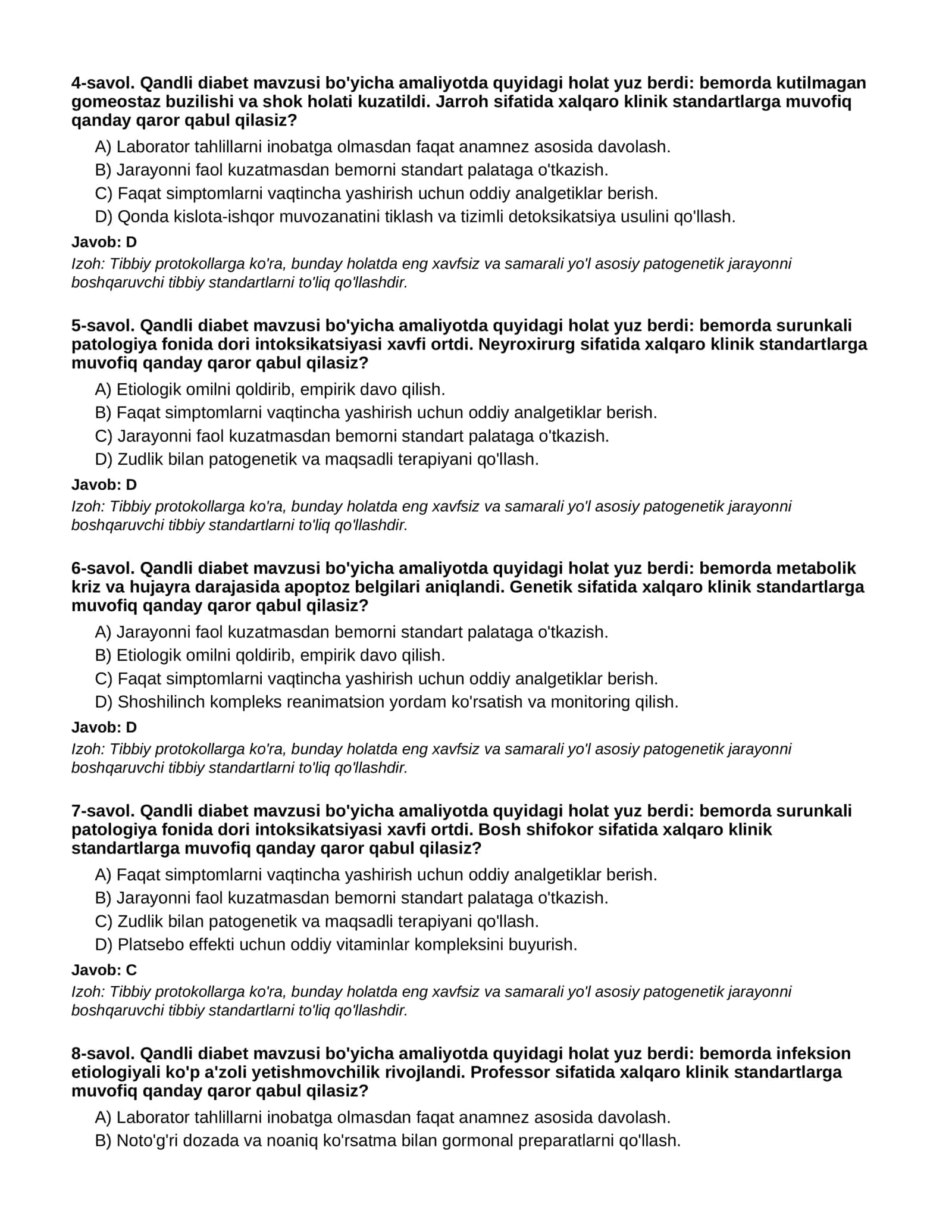 QANDLI DIABET - 1-QISM 2