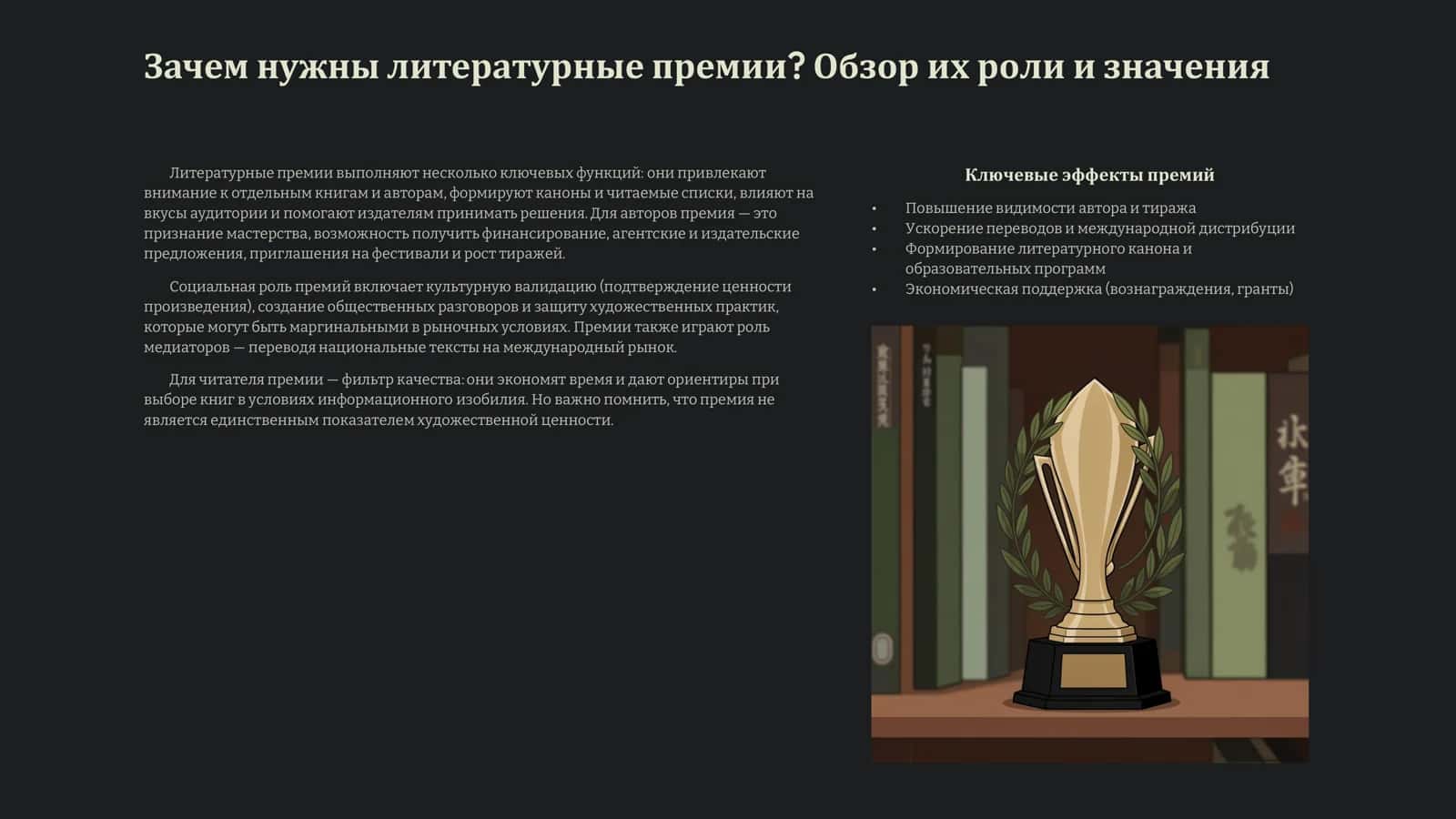 Современные литературные премии  Путеводитель для читателя и писателя 2