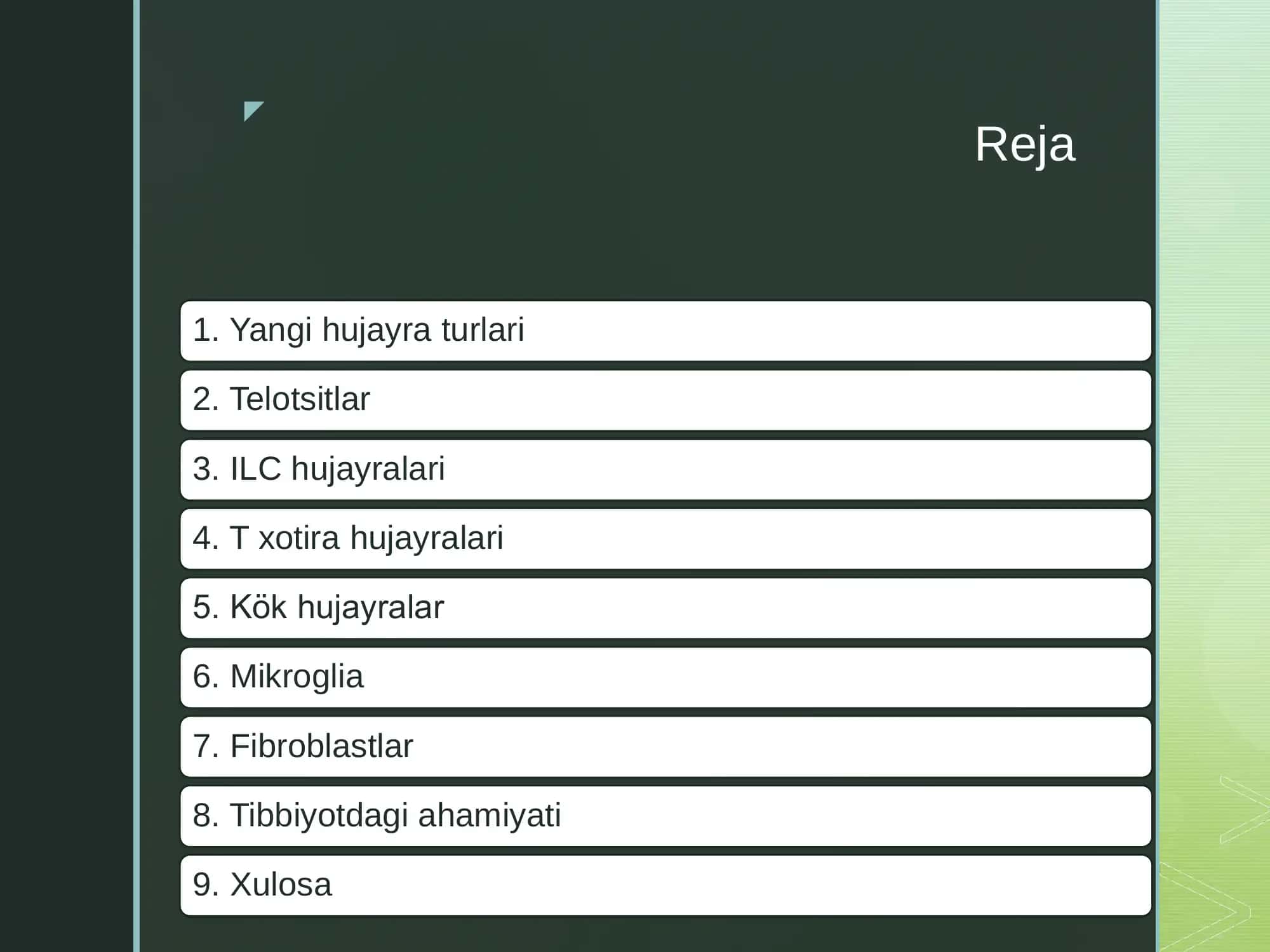 So‘nggi yillarda ochilgan yangi hujayra turlari va ularning xususiyatlari 2