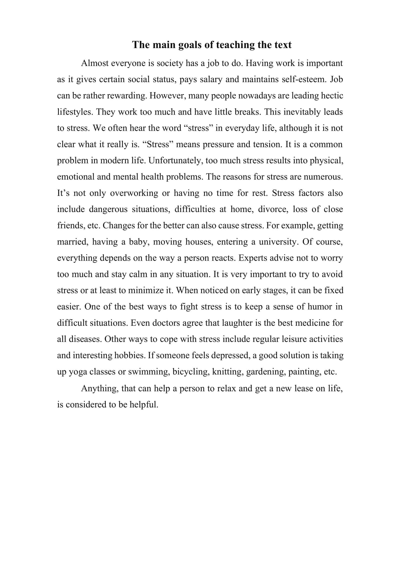 Teaching the text the goals 2