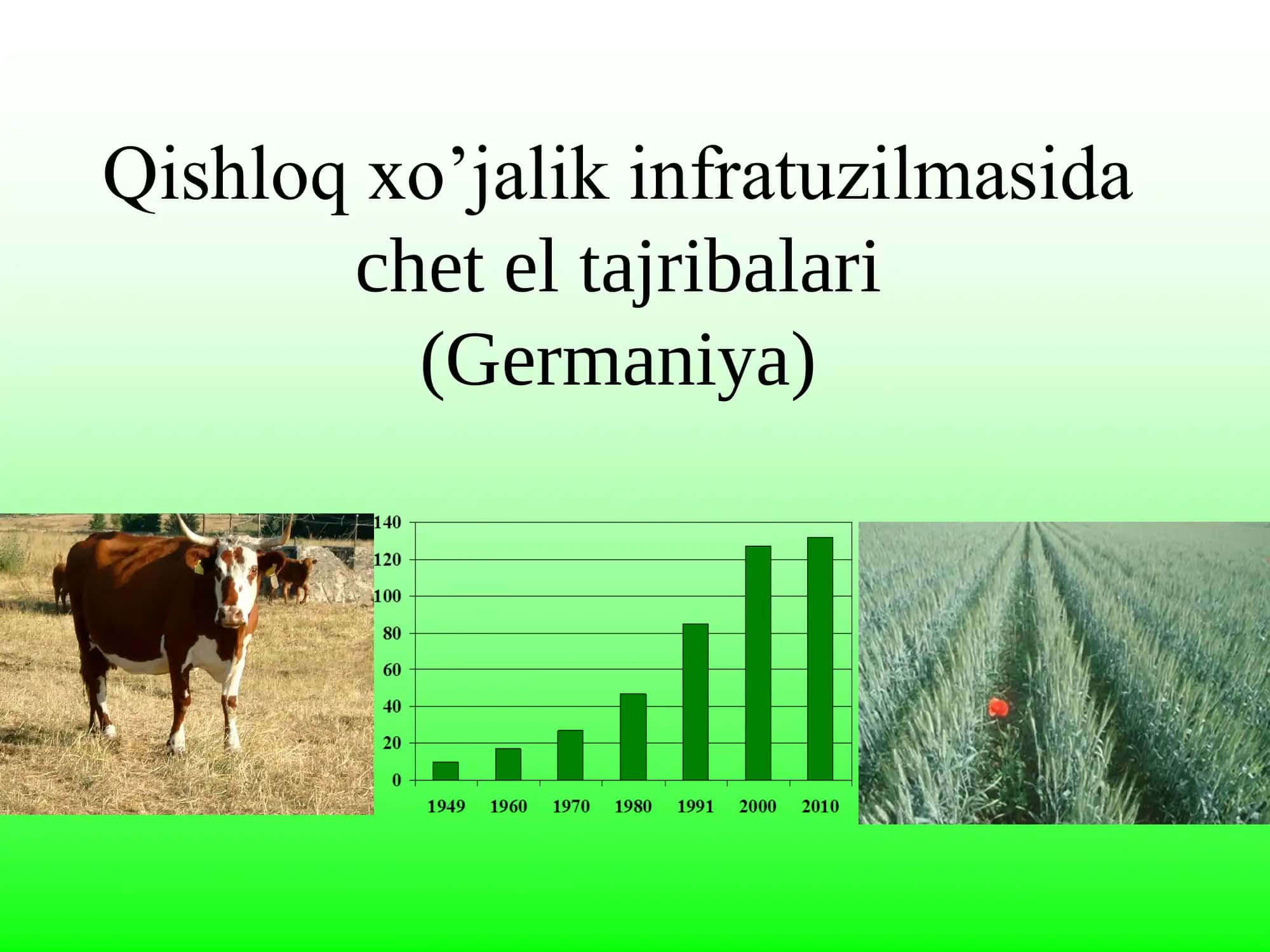 Qishloq xo’jalik infratuzilmasi iqtisodiyoti fanidan 2