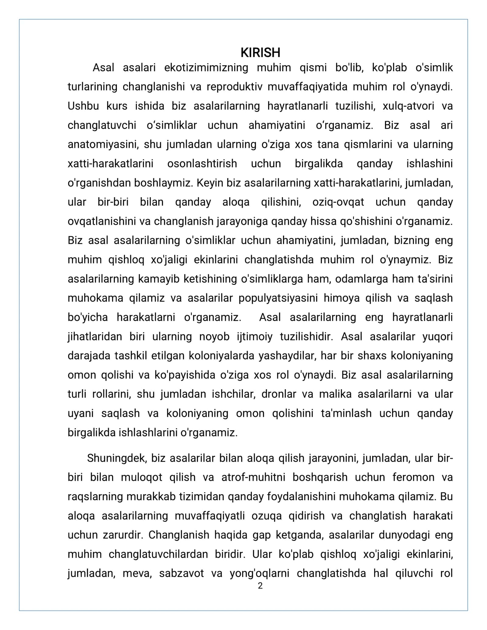Asalariga umumiy tavsif 2