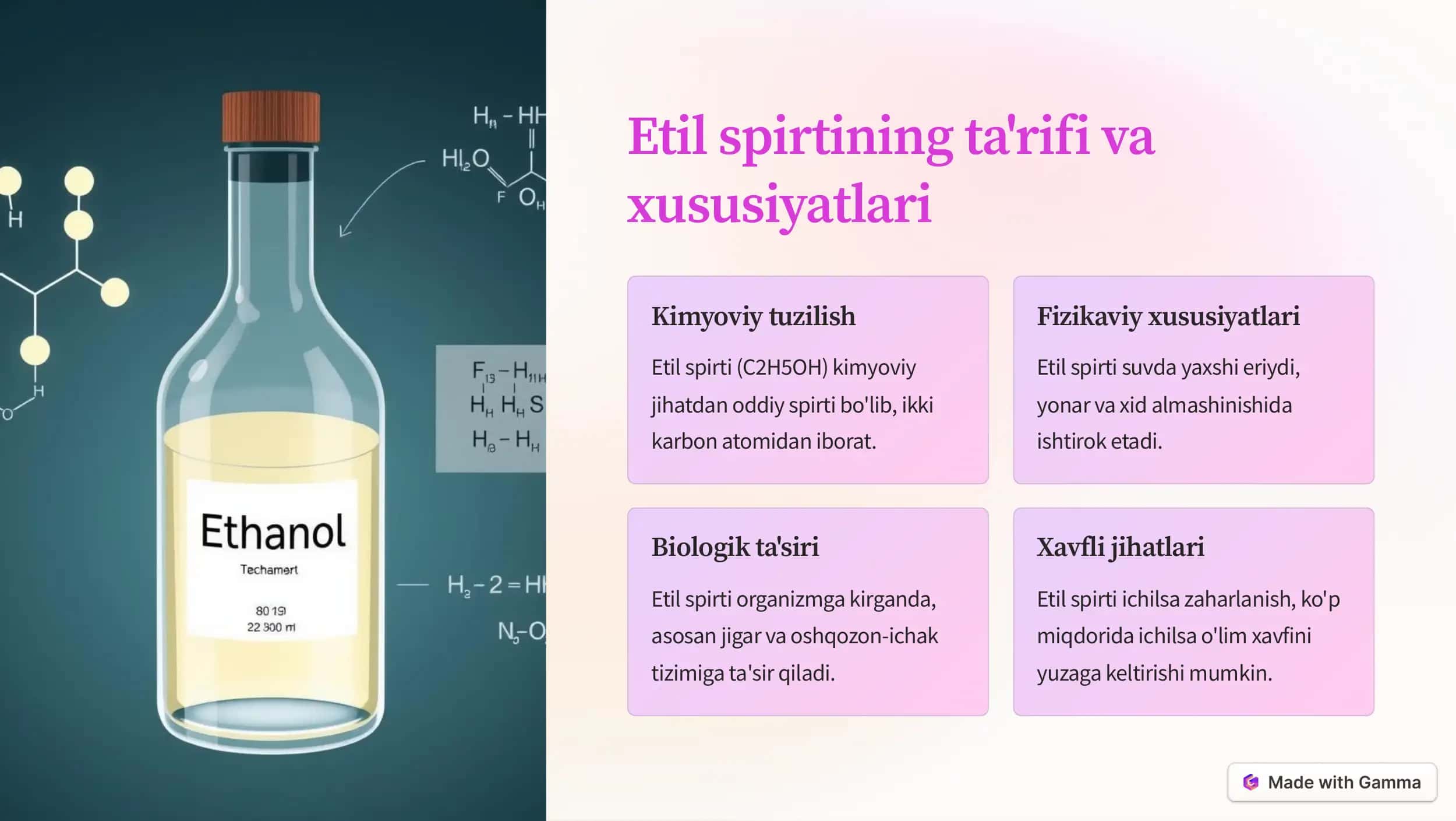 Etil spirti va uxlatuvchi vositalar 2
