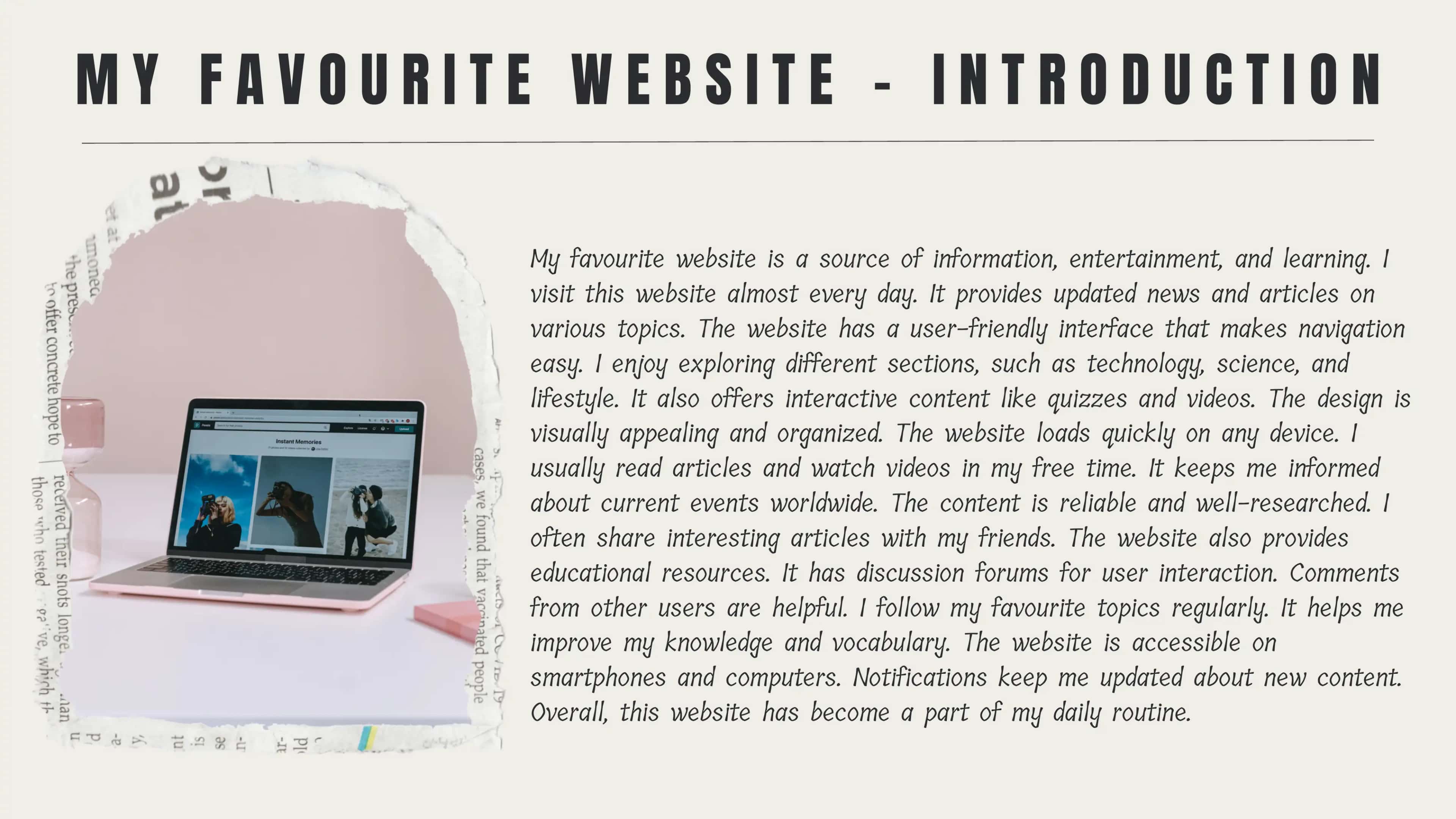 My Favourite Website 2