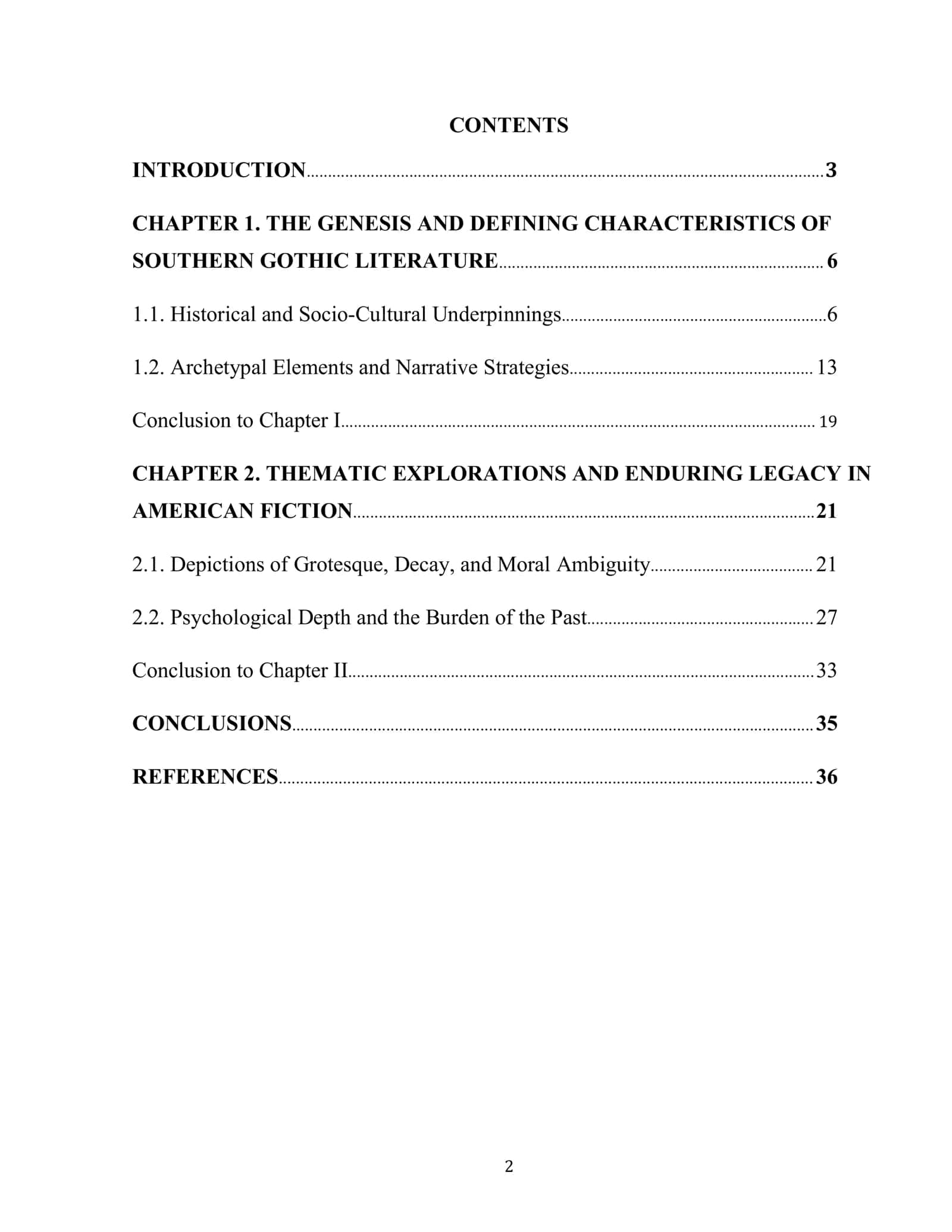 SOUTHERN GOTHIC ELEMENTS IN AMERICAN LITERATURE 2