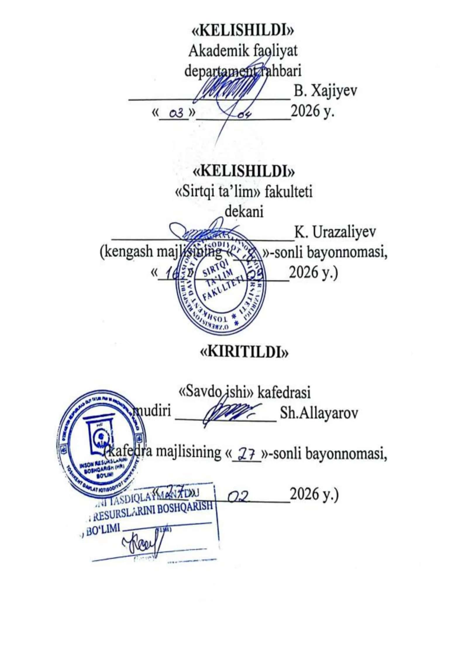 Savdo korxonalarini boshqarish fanidan savollar 2