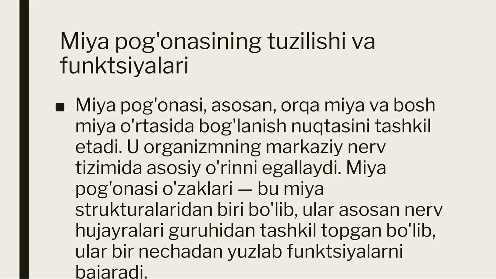 Miya pog'onasi o'zaklari va ularning ahamiyati 2