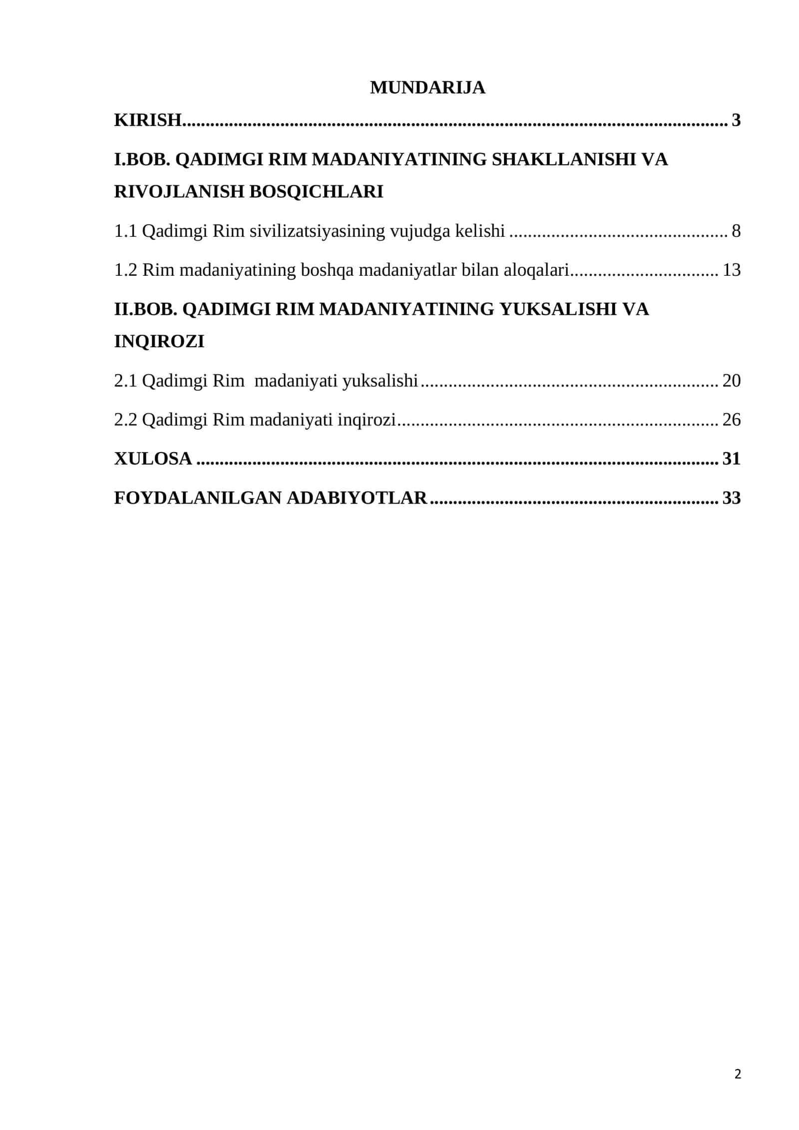 Qadimgi Rim madaniyati 2
