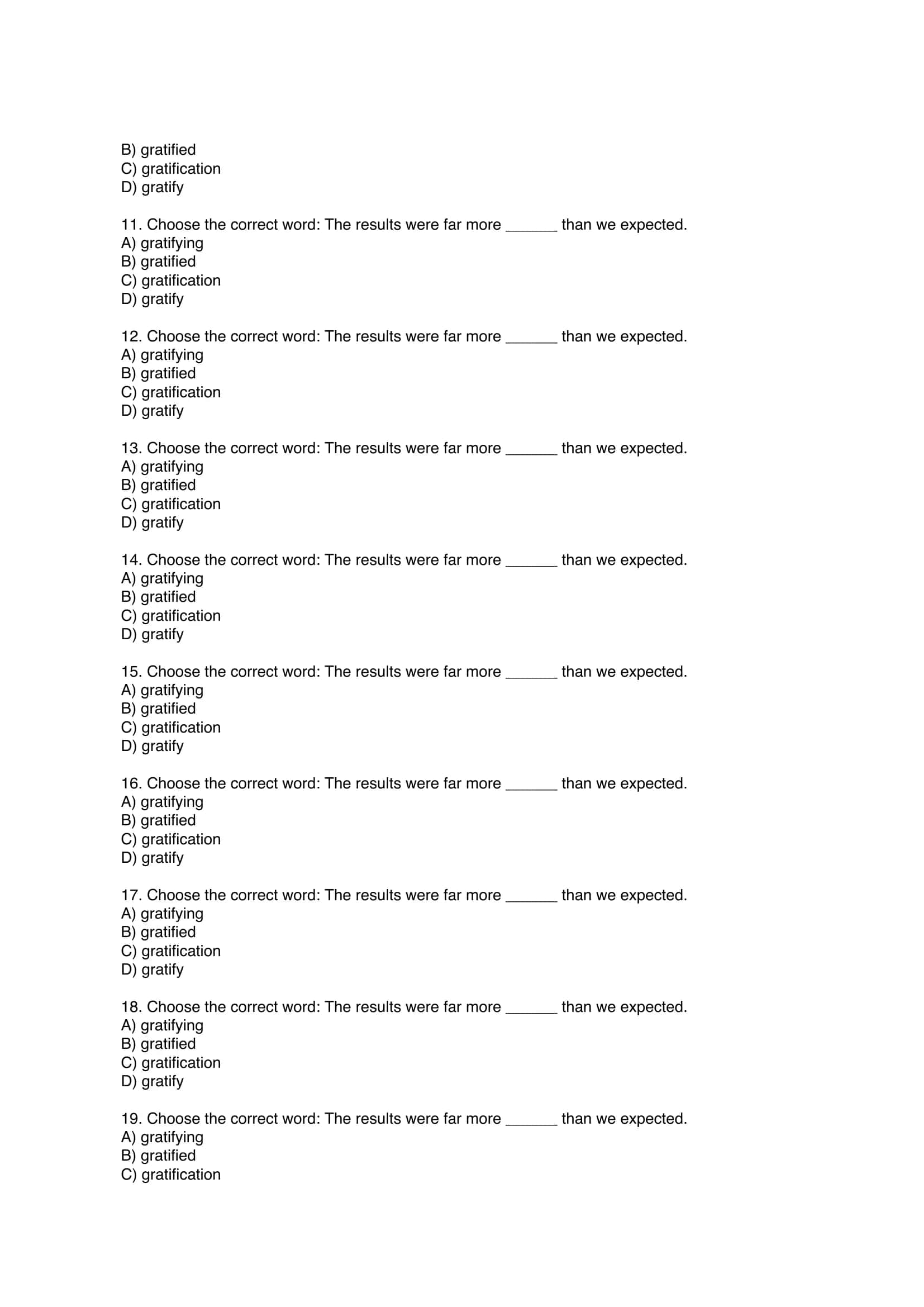Grammar Exercises 2