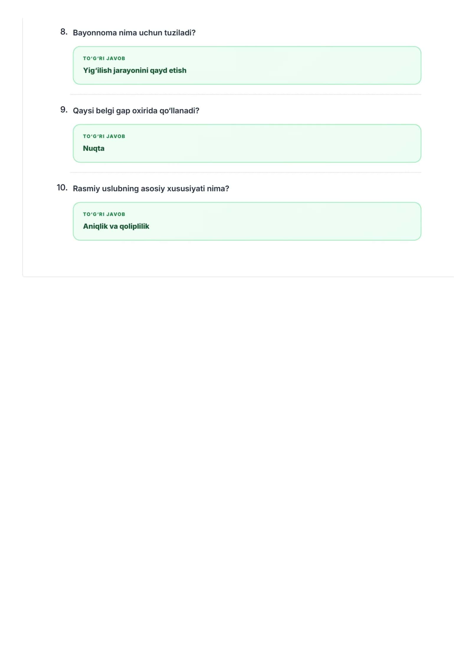 MANTIQ. TEST VA JAVOBLARI (2026) 2