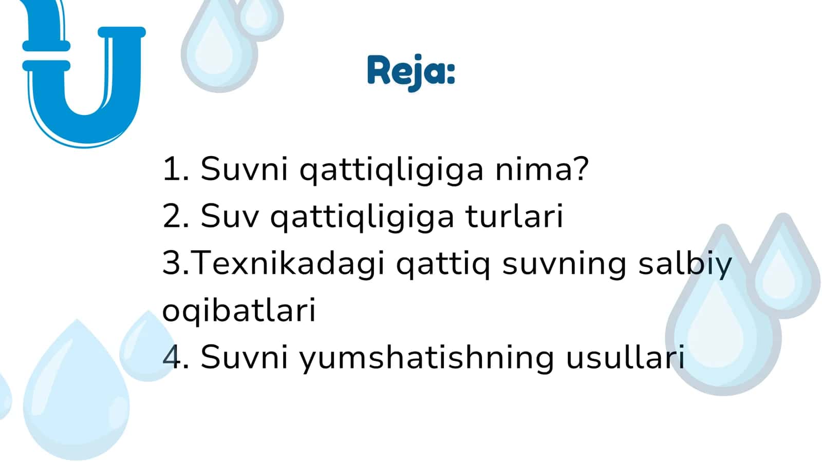 Suvning qattiqligiga va uni yumshatishning texnikadagi ahamiyati 2