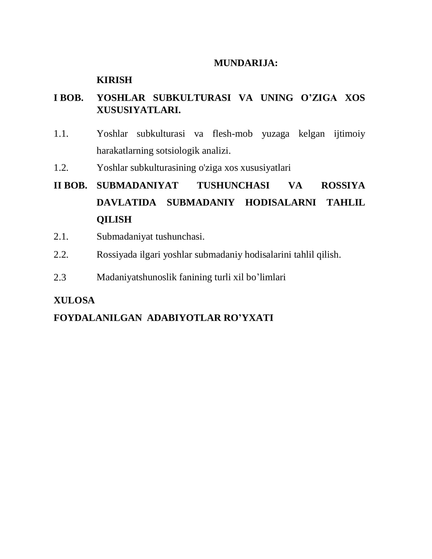 Yoshlar subkulturasi-qiziqish yoki og’ishlarning namoyon bo’lishi 2