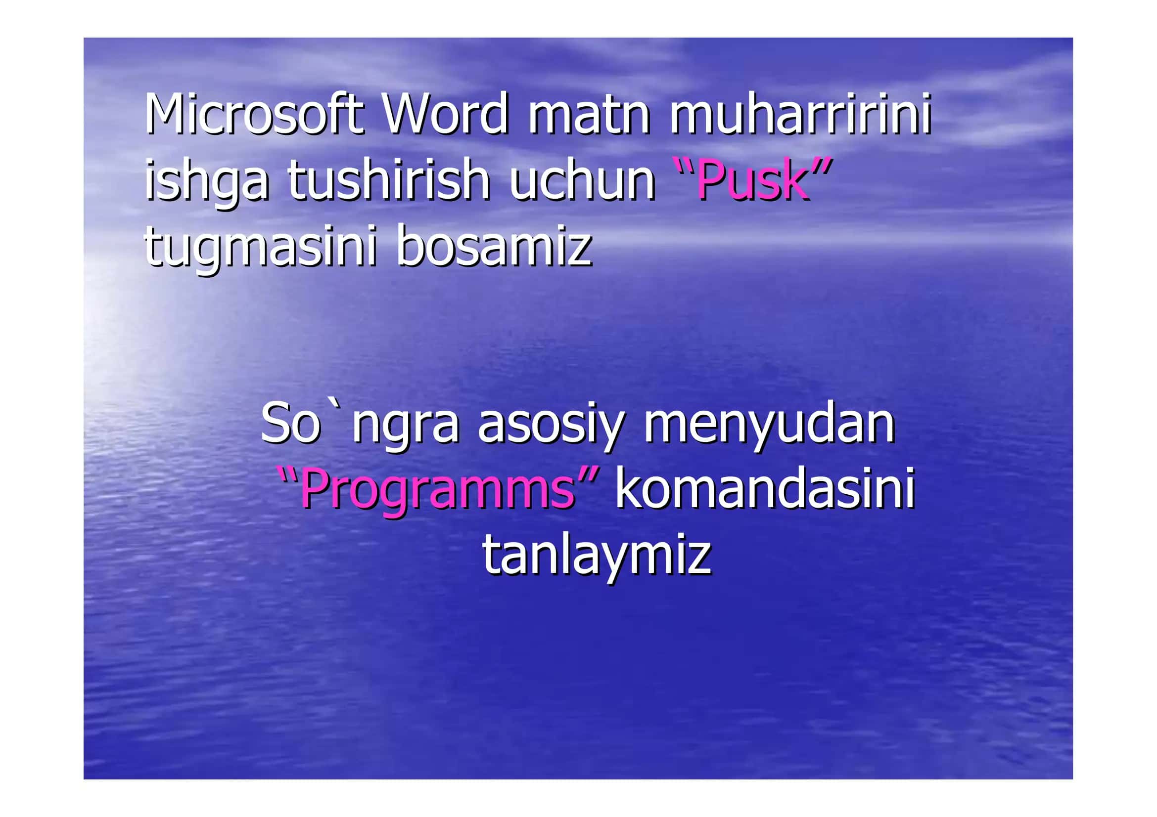 Microsoft Word 2