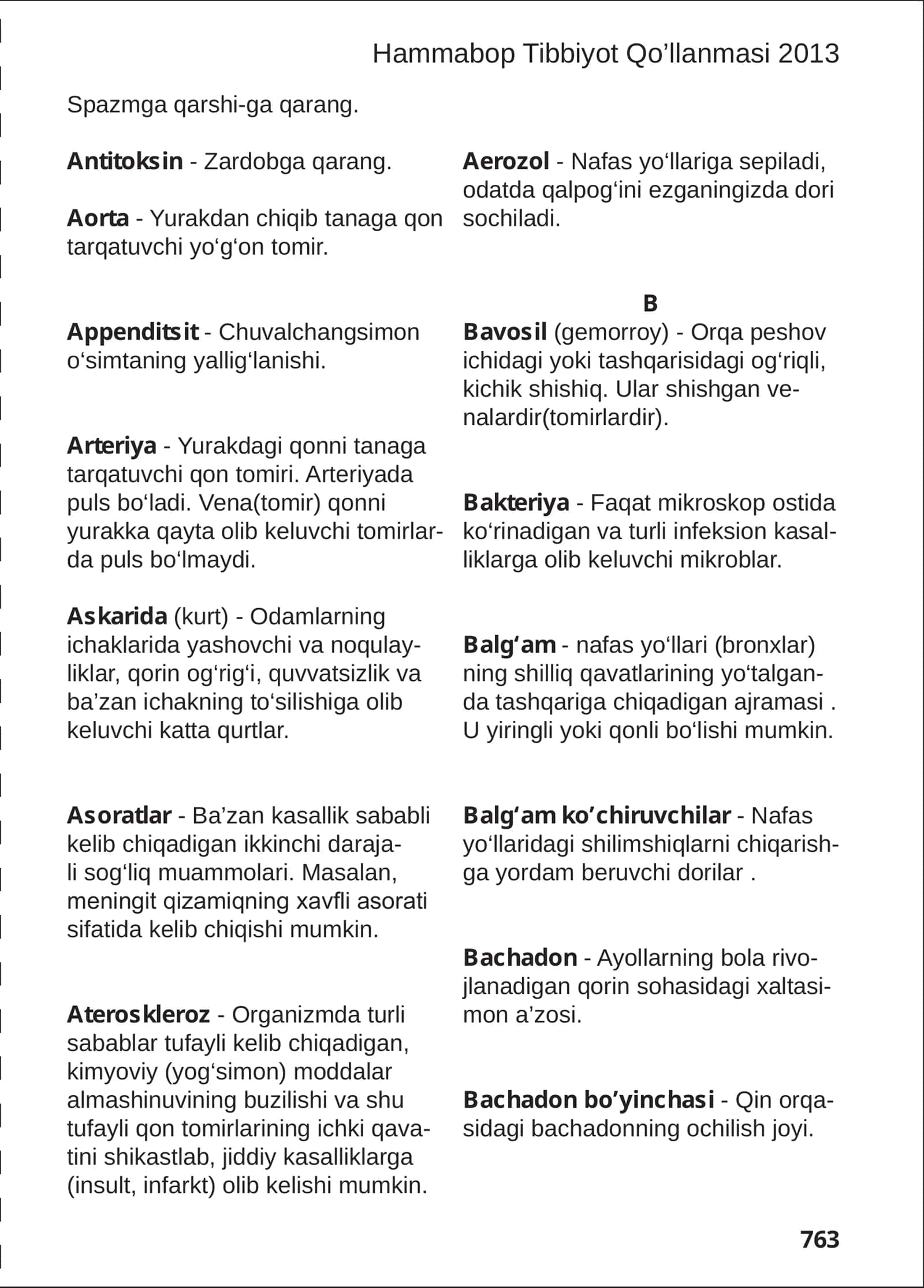 TIBBIY TERMINLAR LUG‘ATI 2