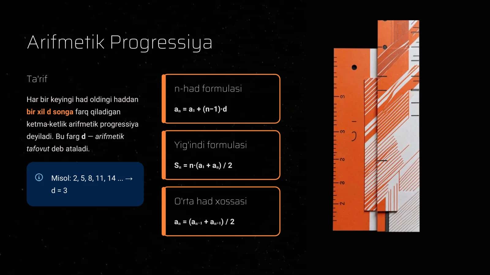 Arifmetik va Geometrik Progressiyalar, Kombinatorika Elementlari 2