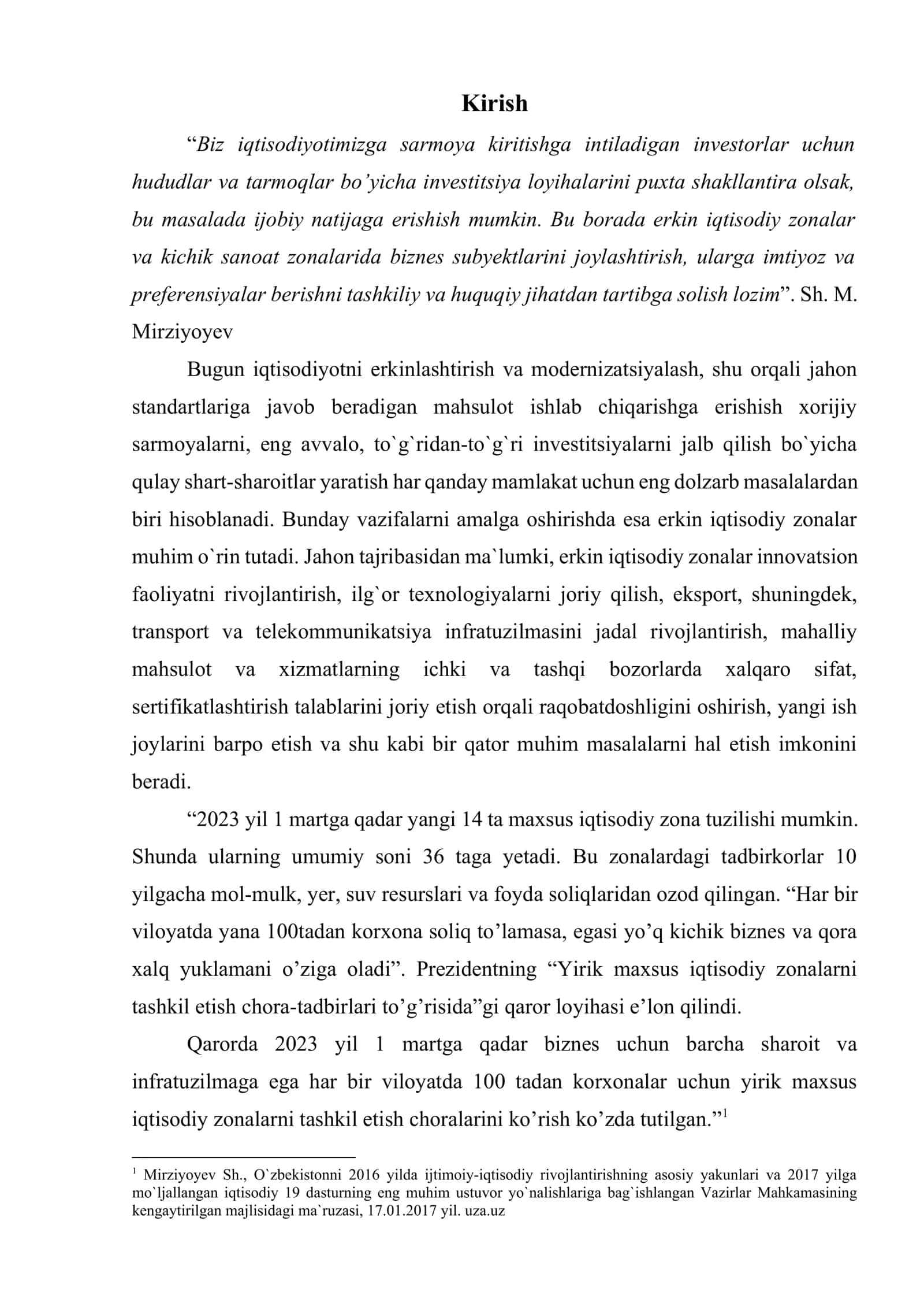 Erkin iqtisodiy zonalarni tashkil etish va boshqarishning horijiy tajribasi 2