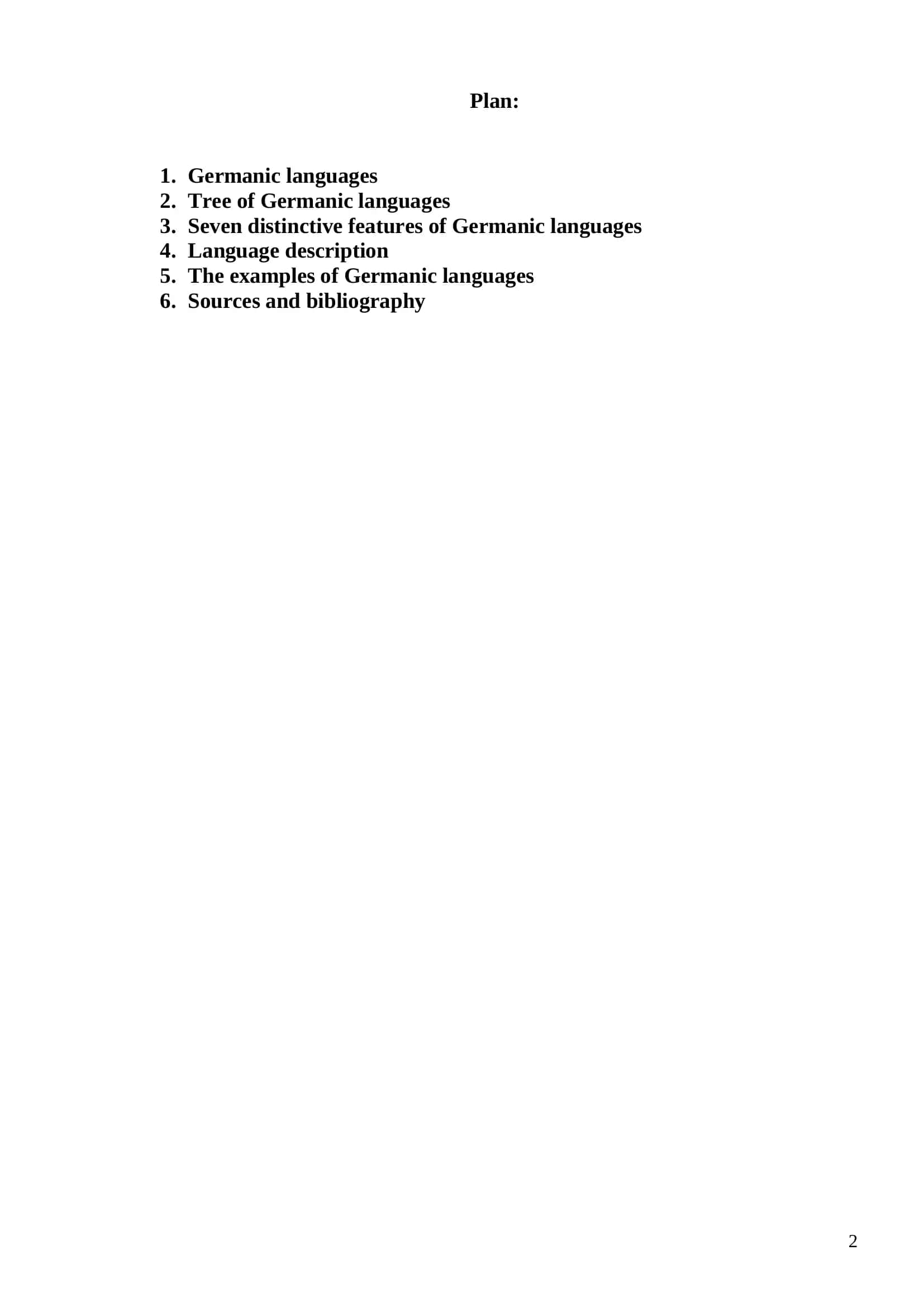 Germanic languages 2