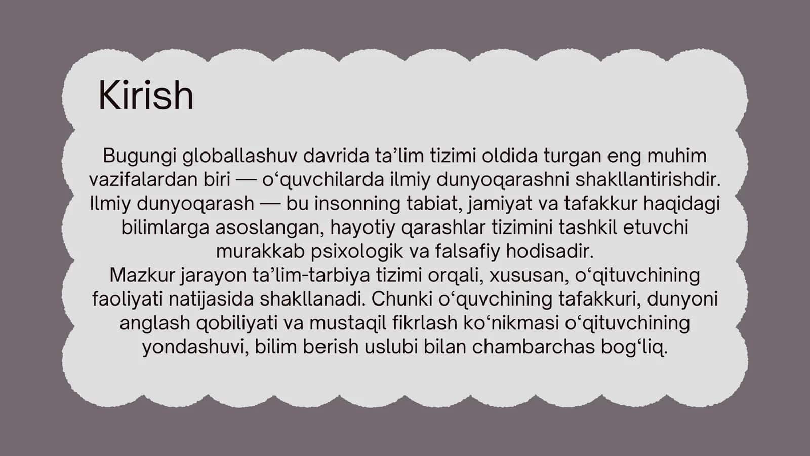 Ilmiy dunyoqarash 2
