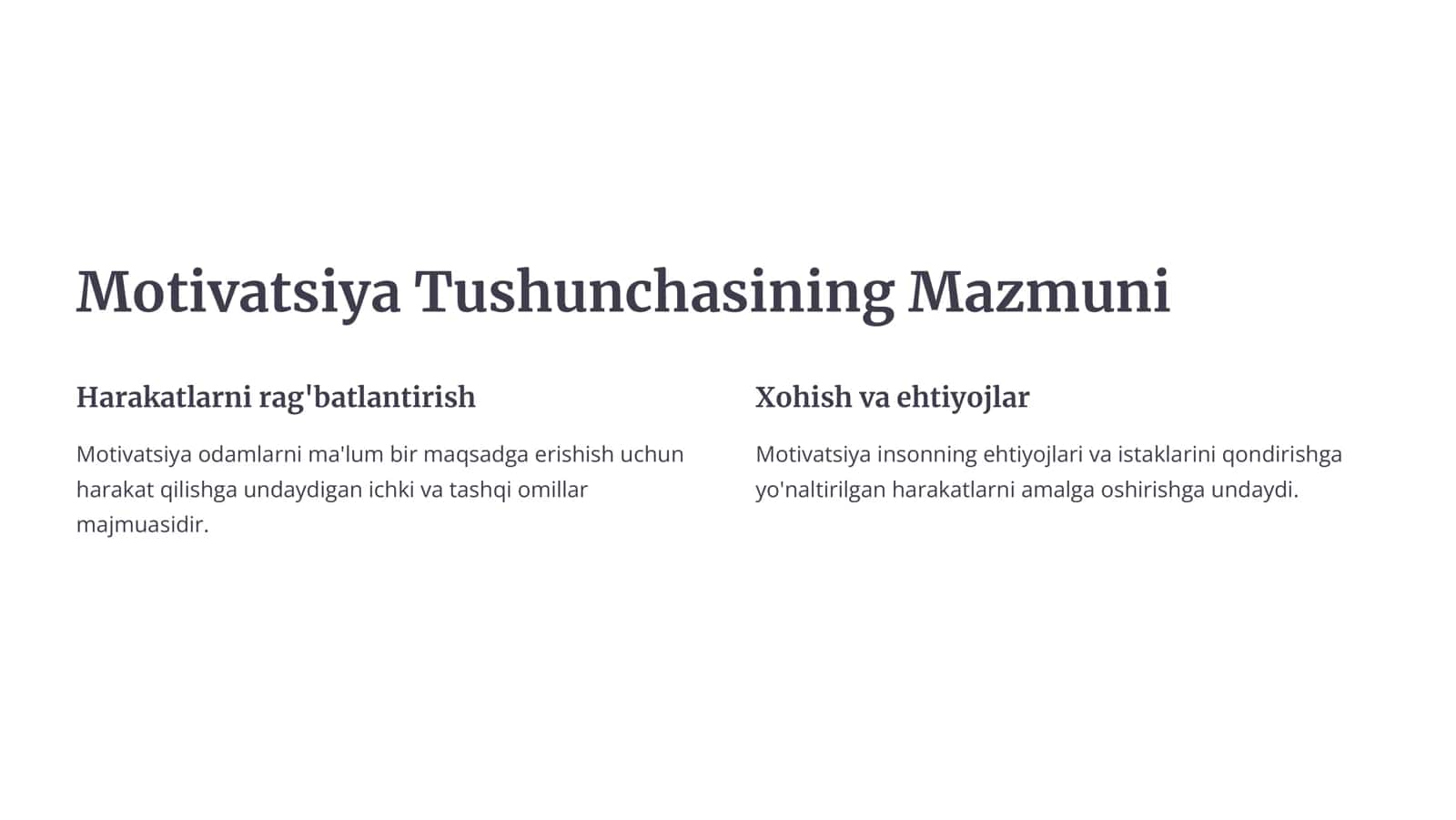 Motivatsiya Metodolik Yondashuvlar 2