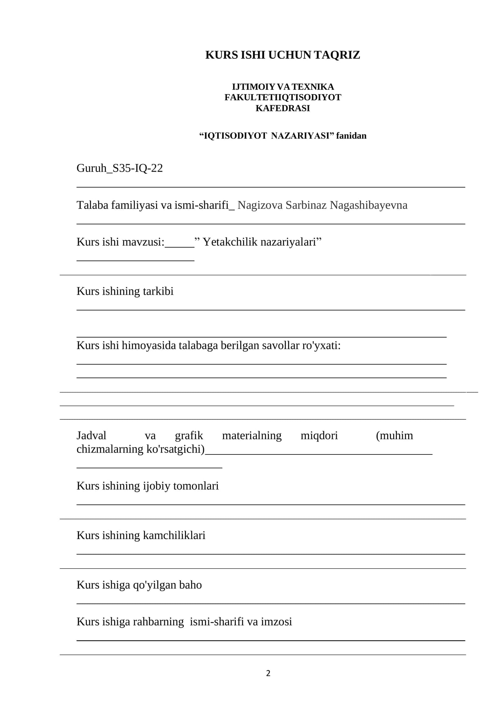Yetakchilik nazariyalari 2