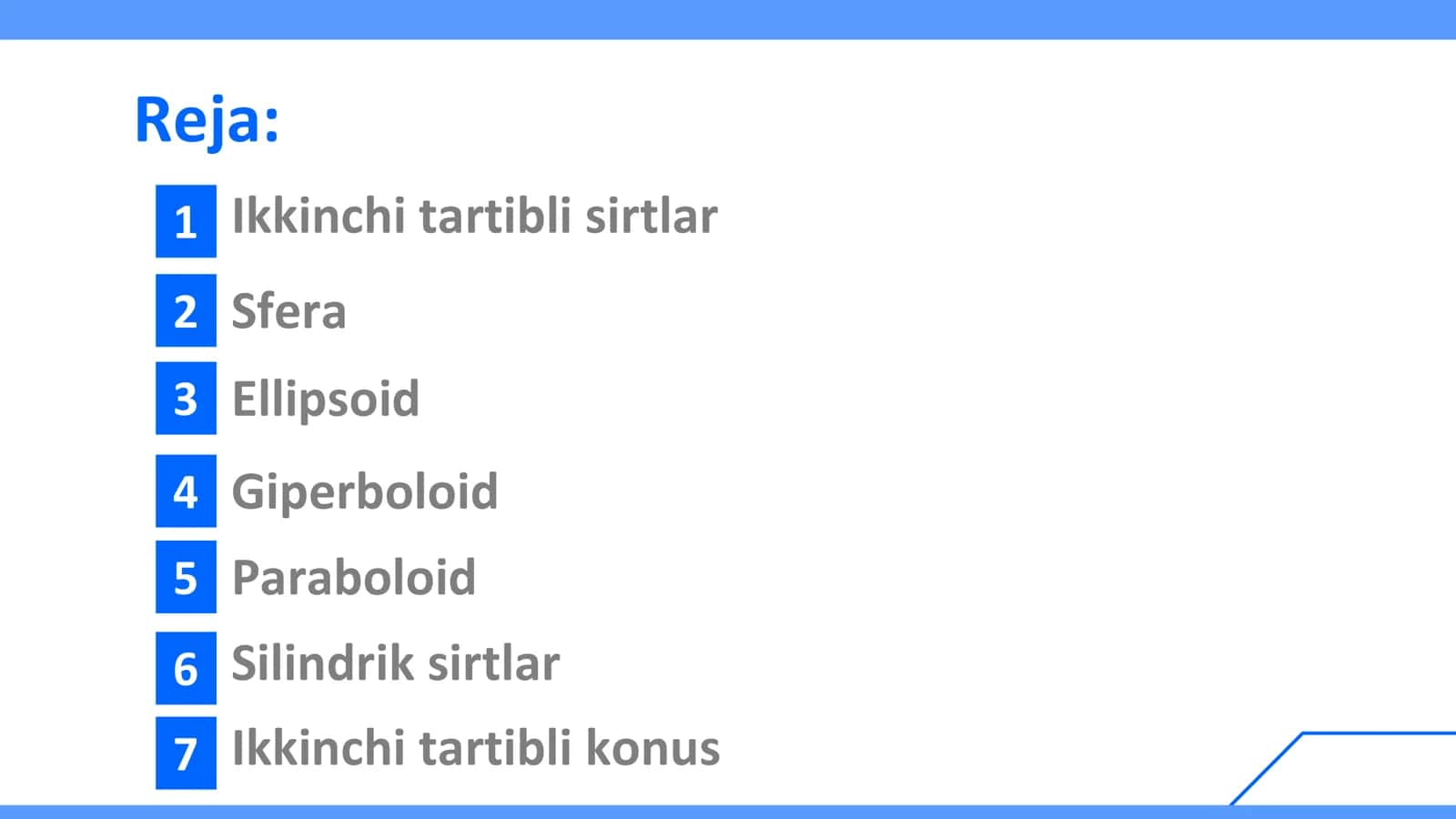 Ikkinchi tartibli sirtlar 2