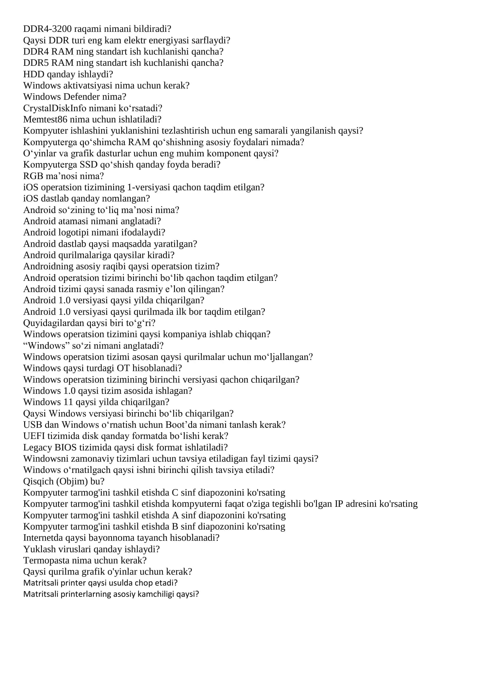 BIOS so'zining kengaytmasi bu? 2