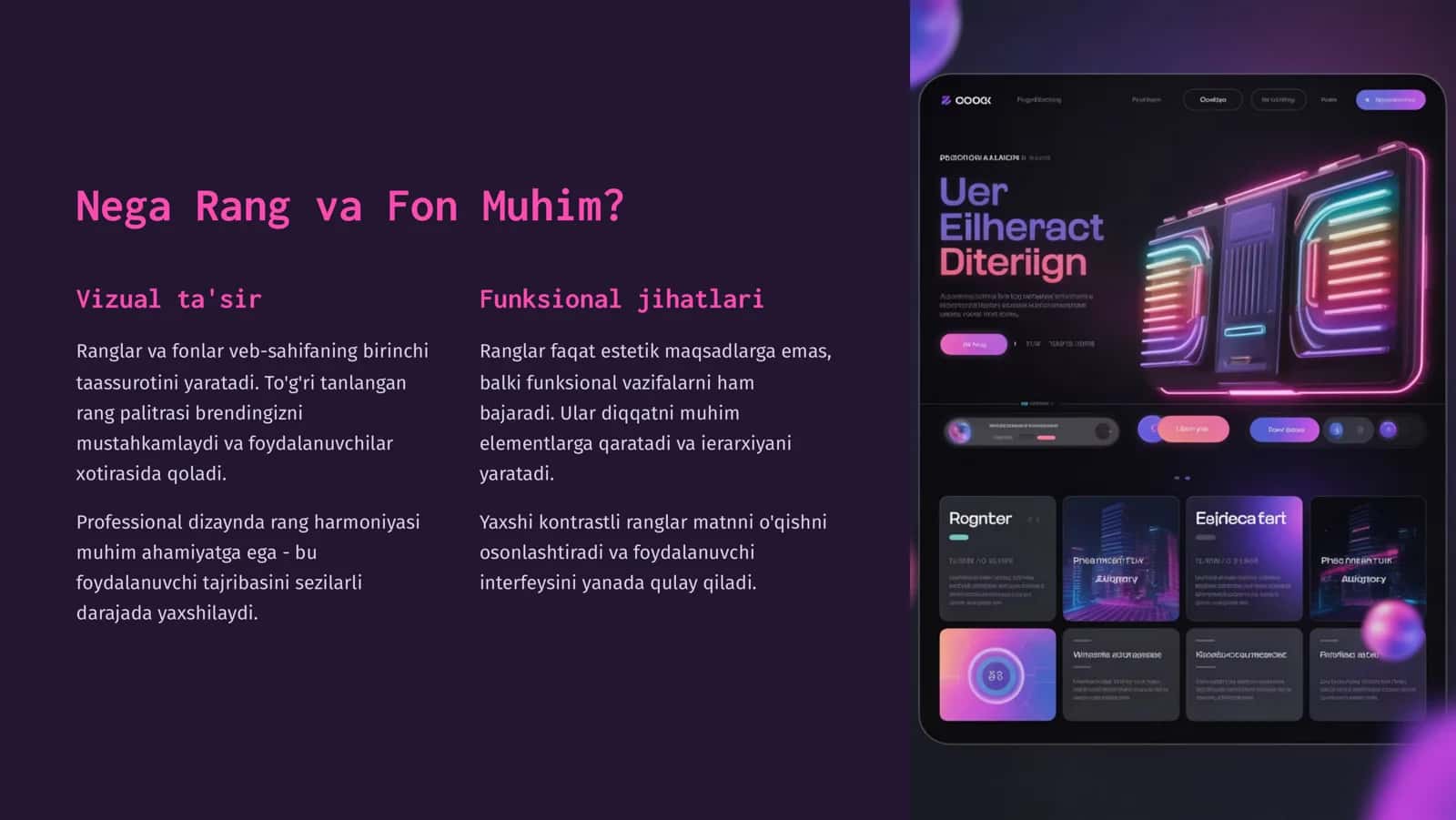 CSSda Fon va Rang bilan Ishlash 2