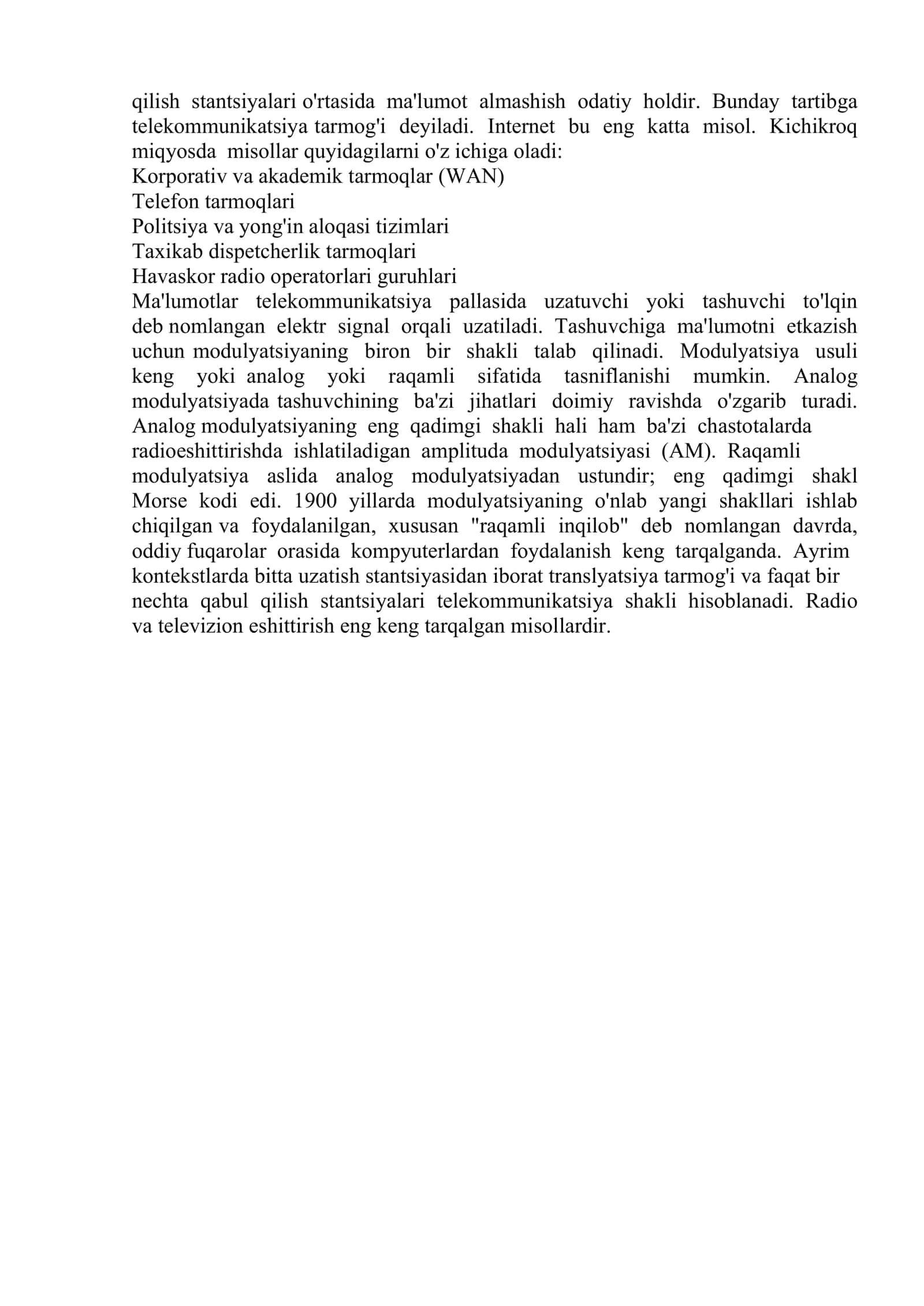 Telecommunications 2