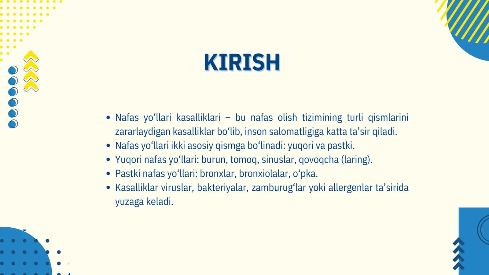Nafas yoʻllari kasalliklari 2