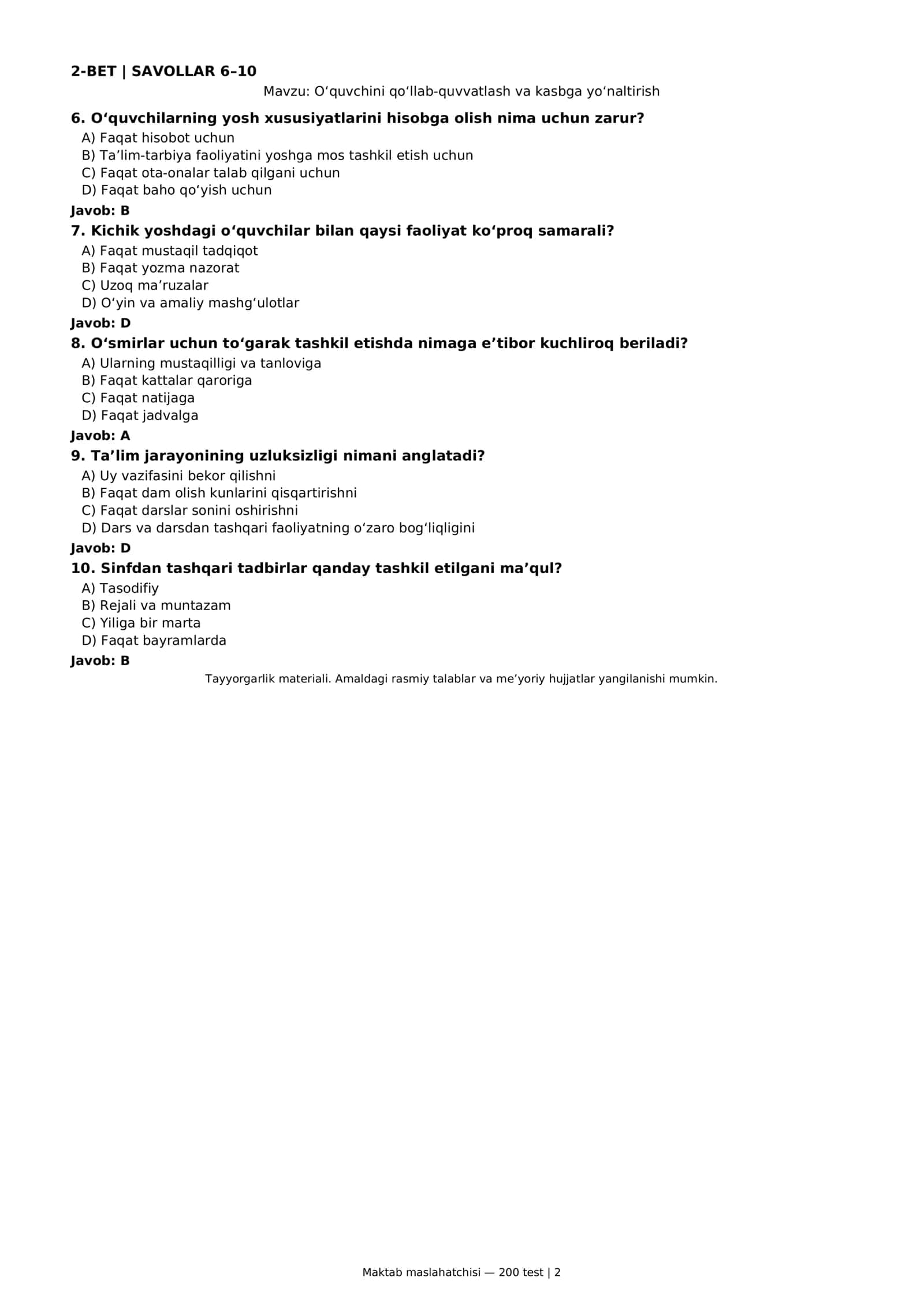 MAKTAB MASLAHATCHISI 2