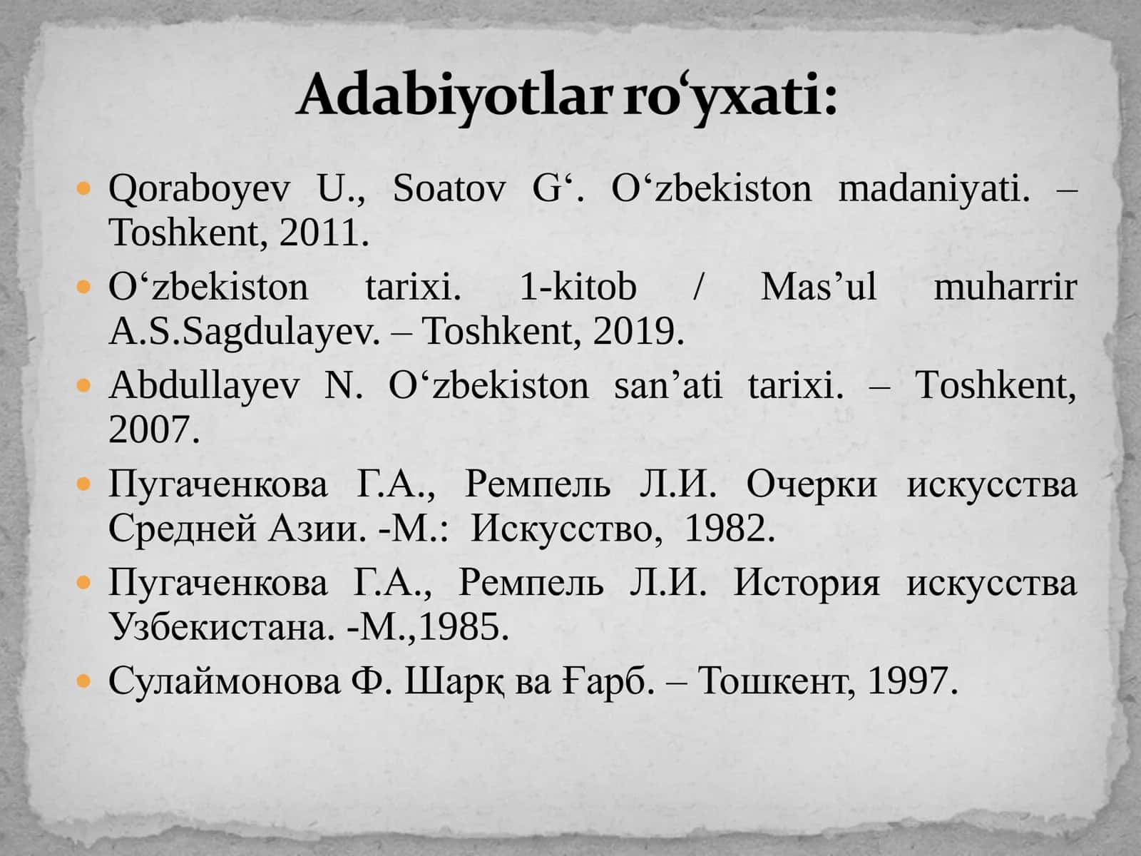 Antik davri madaniyati va san’ati 2