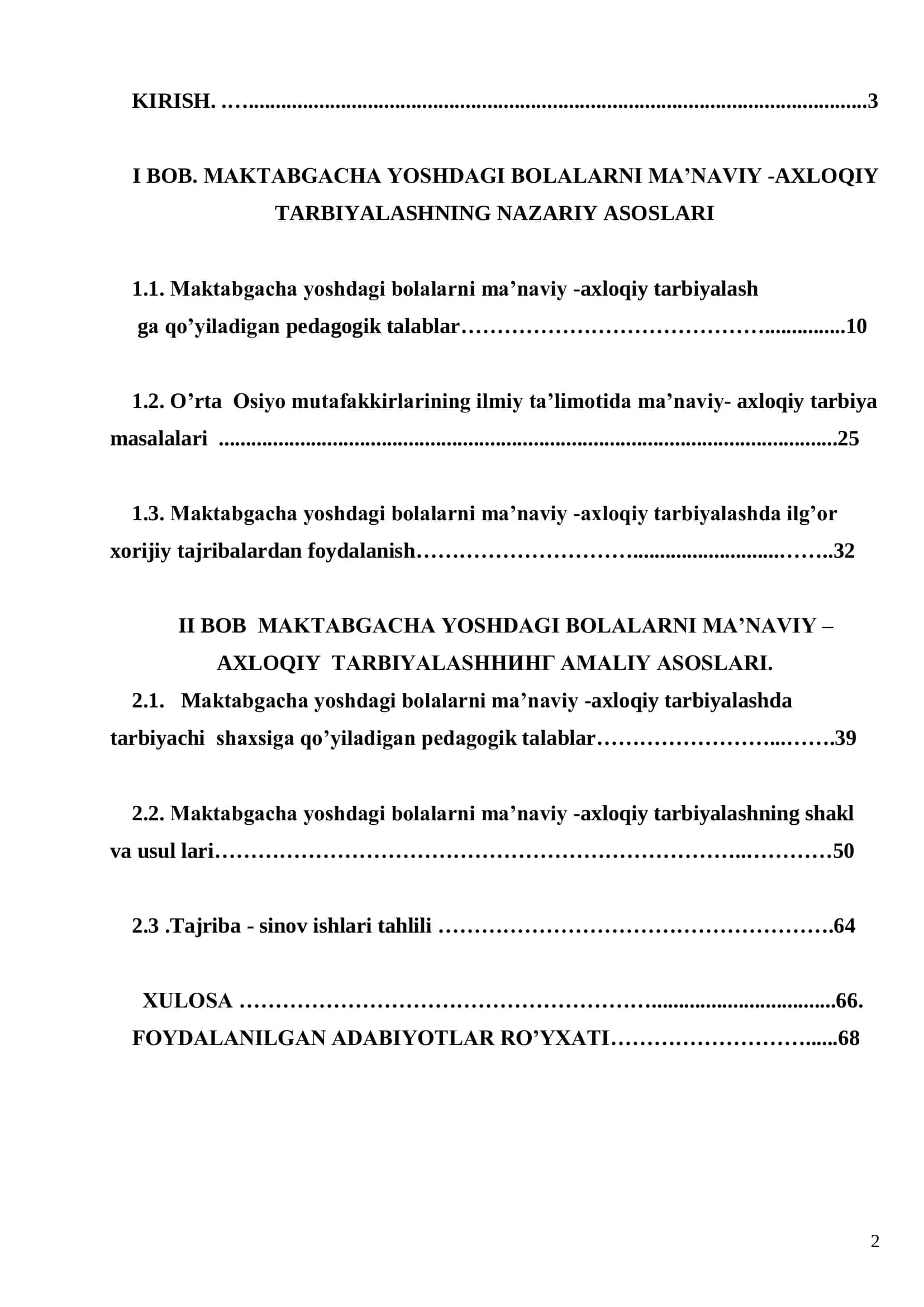 Boshlang‟ich ta‟lim sport tarbiyaviy ish yo‟nalishi bo‟yicha bakalavr darajasini olish 2