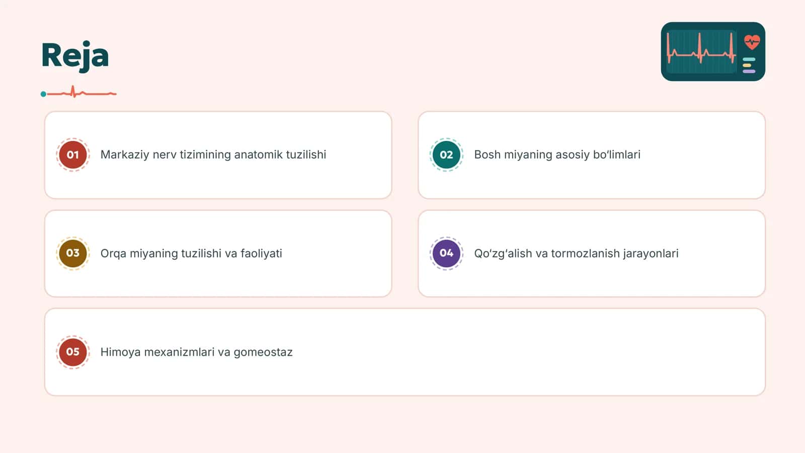 Markaziy nerv tizimi anatomiyasi va fiziologiyasi 2