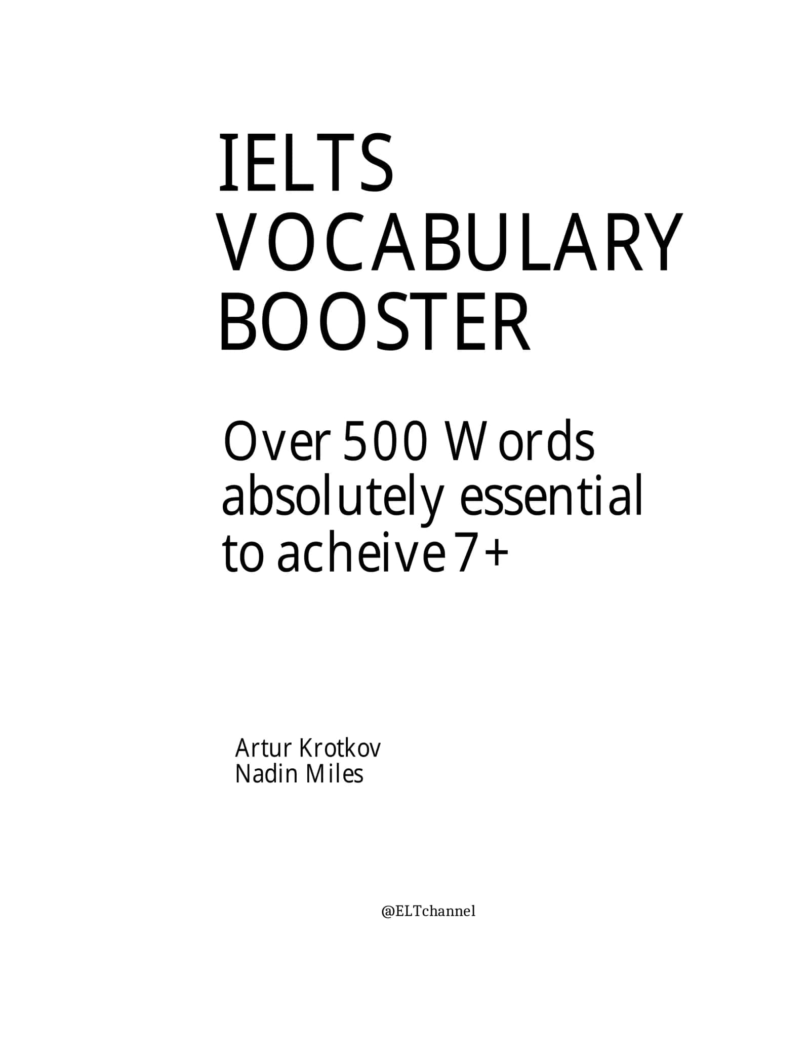 IELTS Vocabulary Booster 2