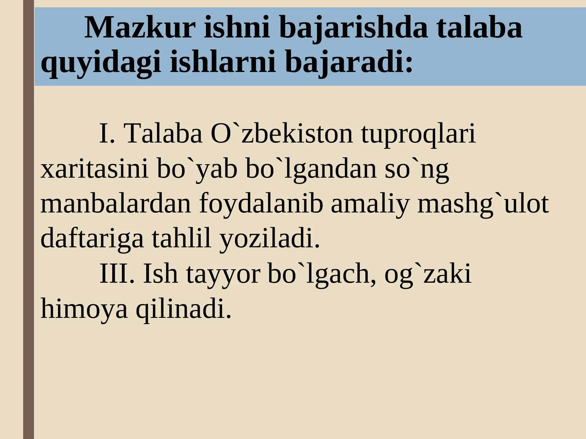 O‘zbekistonning tuproq xaritasini ishlash va tahlil qilish 2
