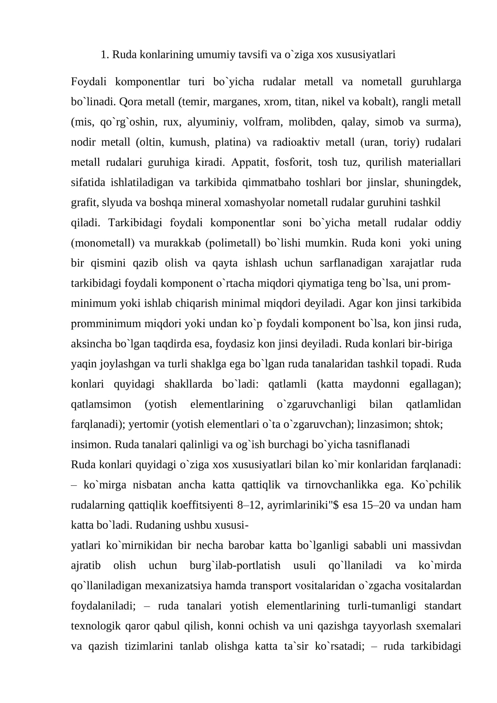 Rudani qazib olish jarayonlqari 2