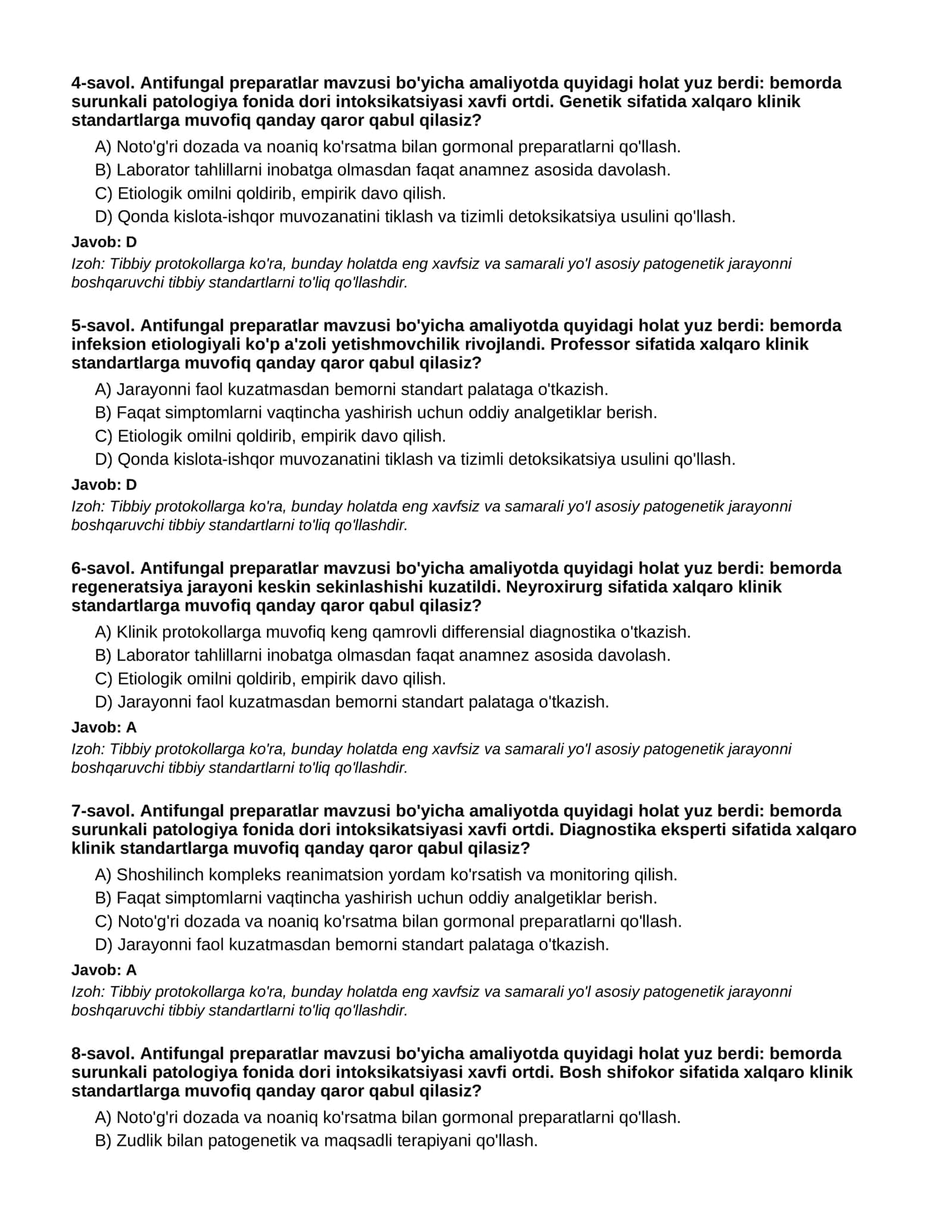 ANTIFUNGAL PREPARATLAR - 2-QISM 2