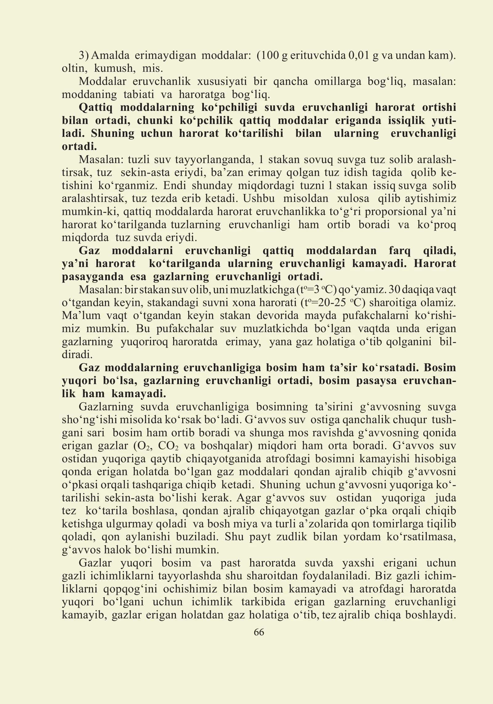 Eritma va aralashmalarning qanday fizik-kimyoviy xususiyatlari 2