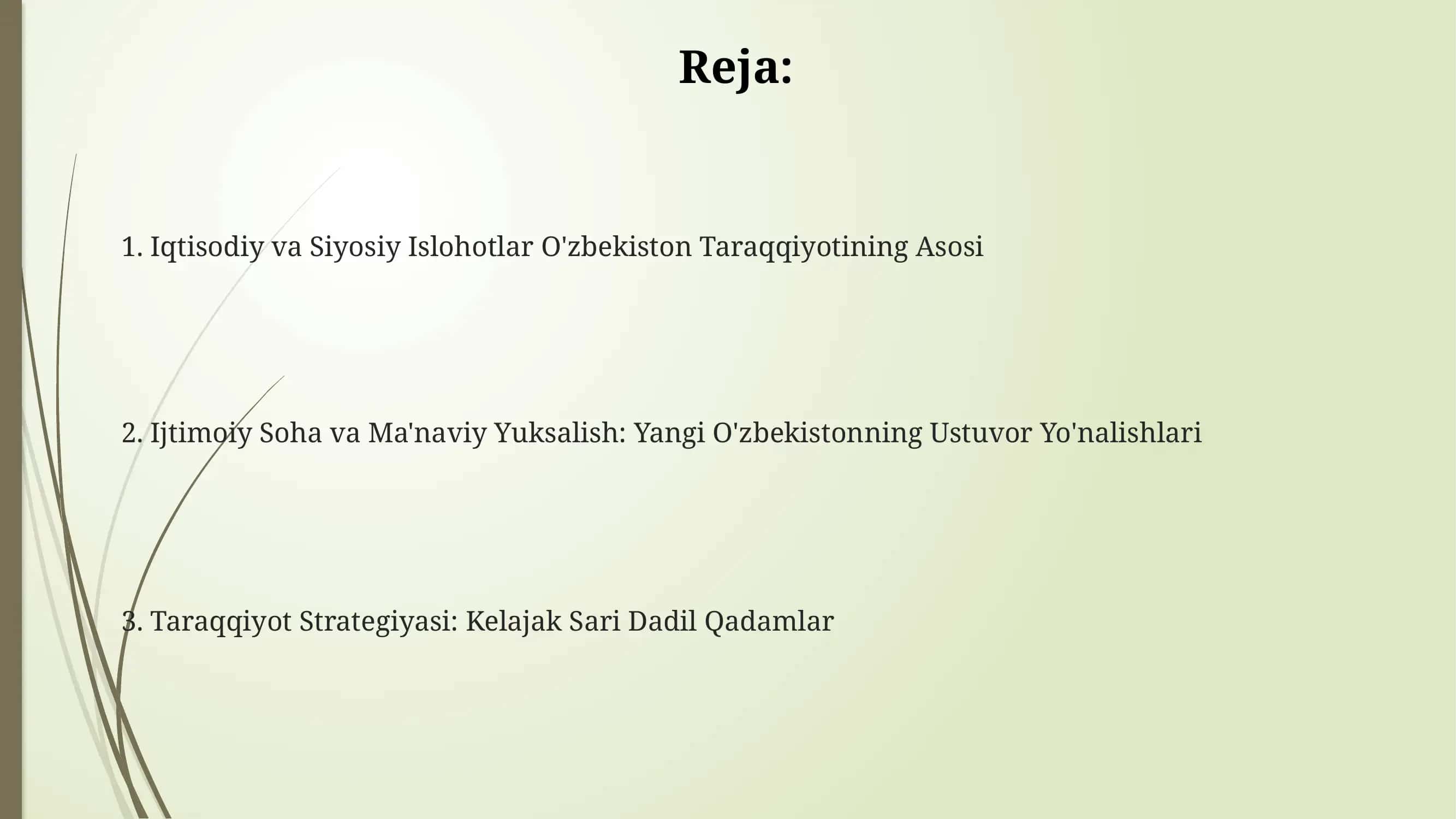 Iqtisodiy va Siyosiy Islohotlar O'zbekiston Taraqqiyotining Asosi 2