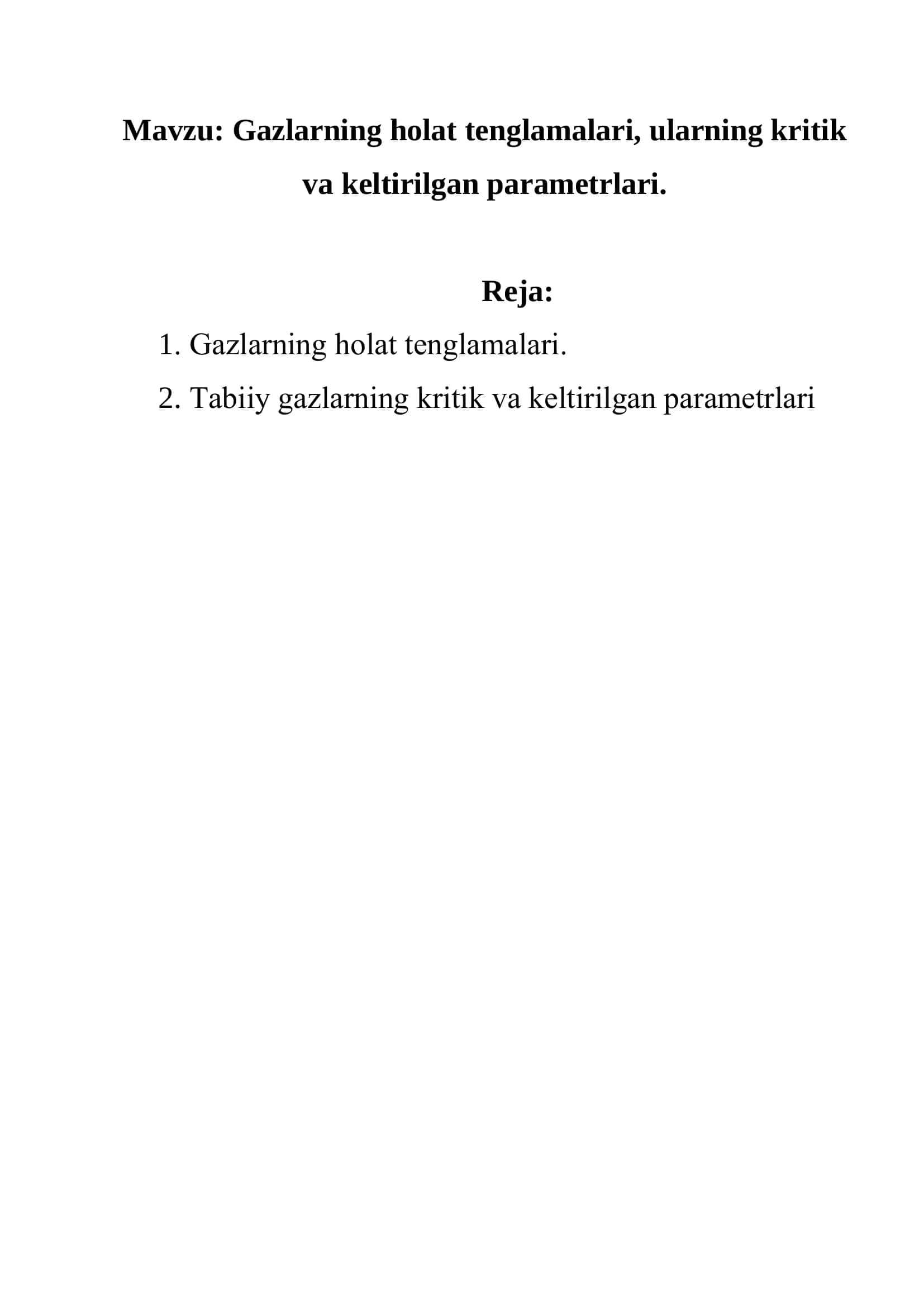 Neft va gaz qatlami fizikasi 2