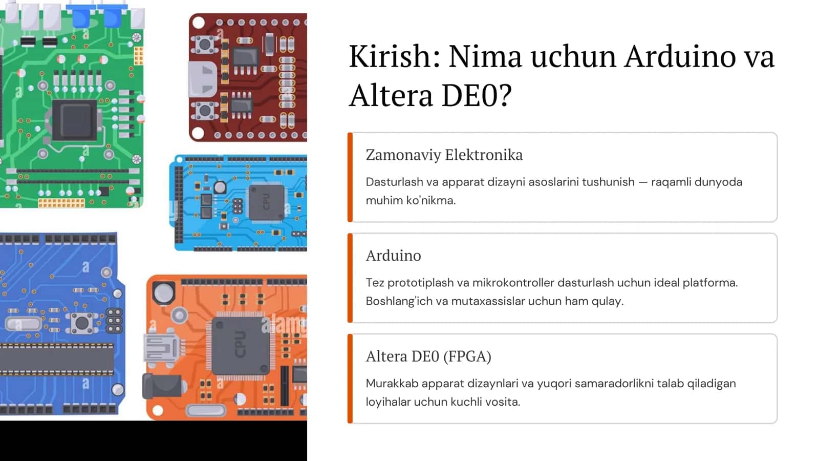 Arduino va Altera DE0 2