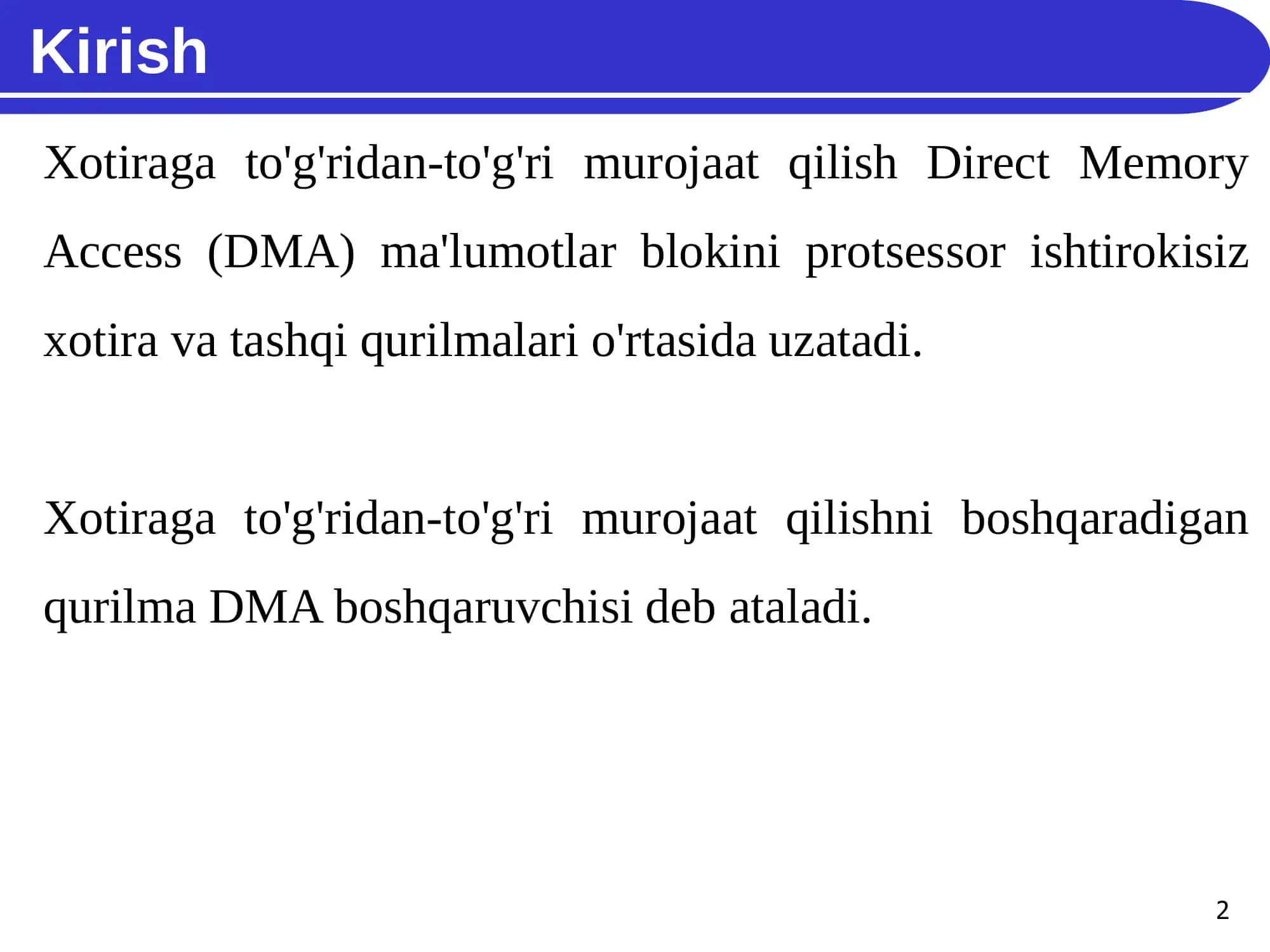 Xotiraga bevosita ega bo‘lishning apparat vositalari 2