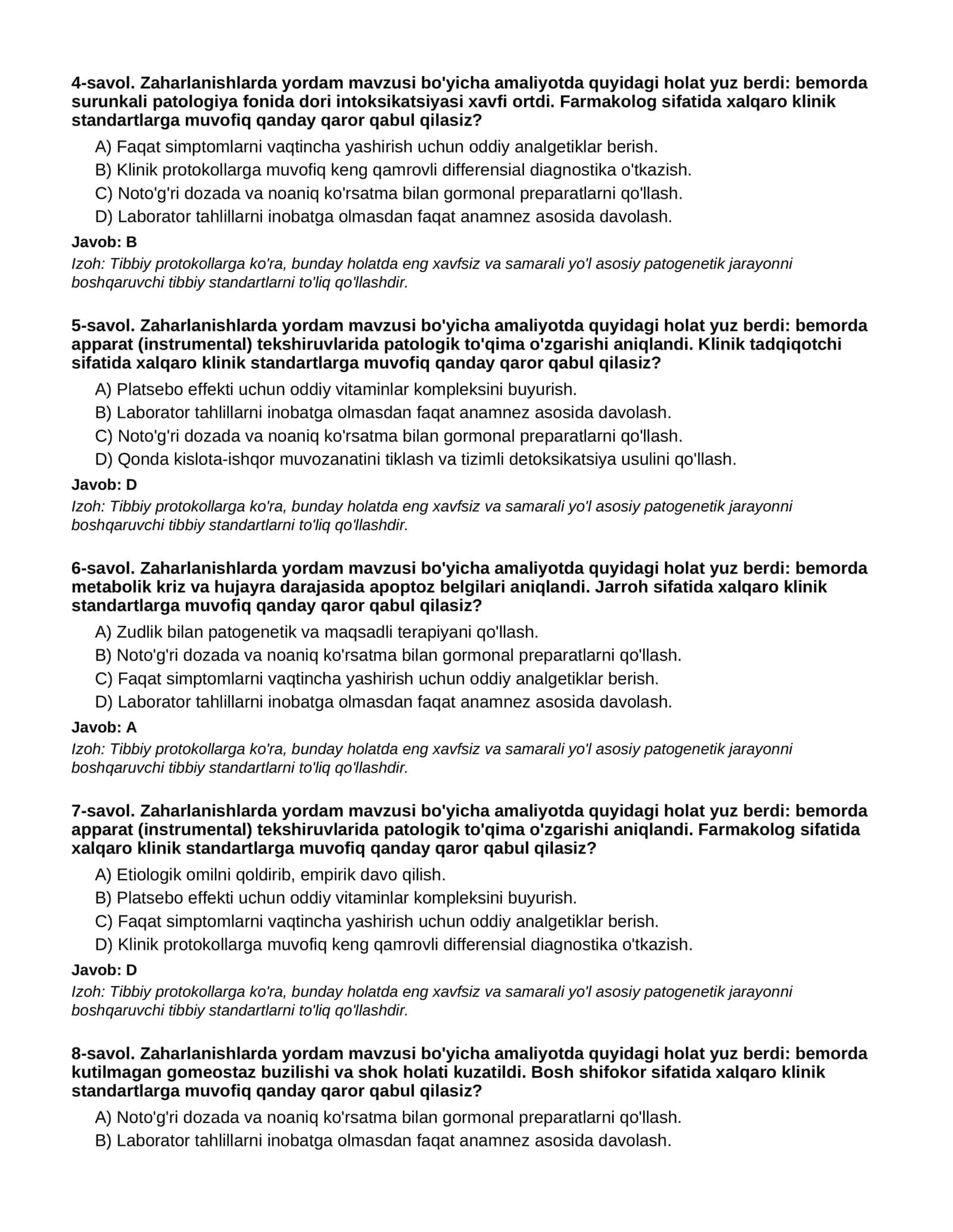 Zaharlanishlarda yordam - 3-QISM 2