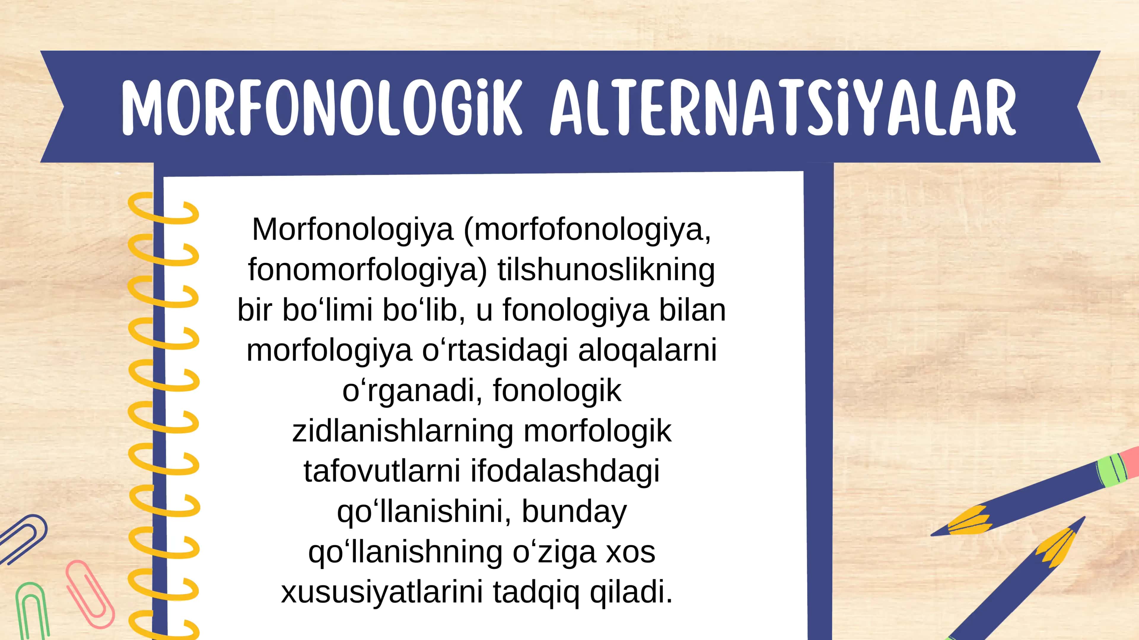 Morfonologik alternatsiyalar 2