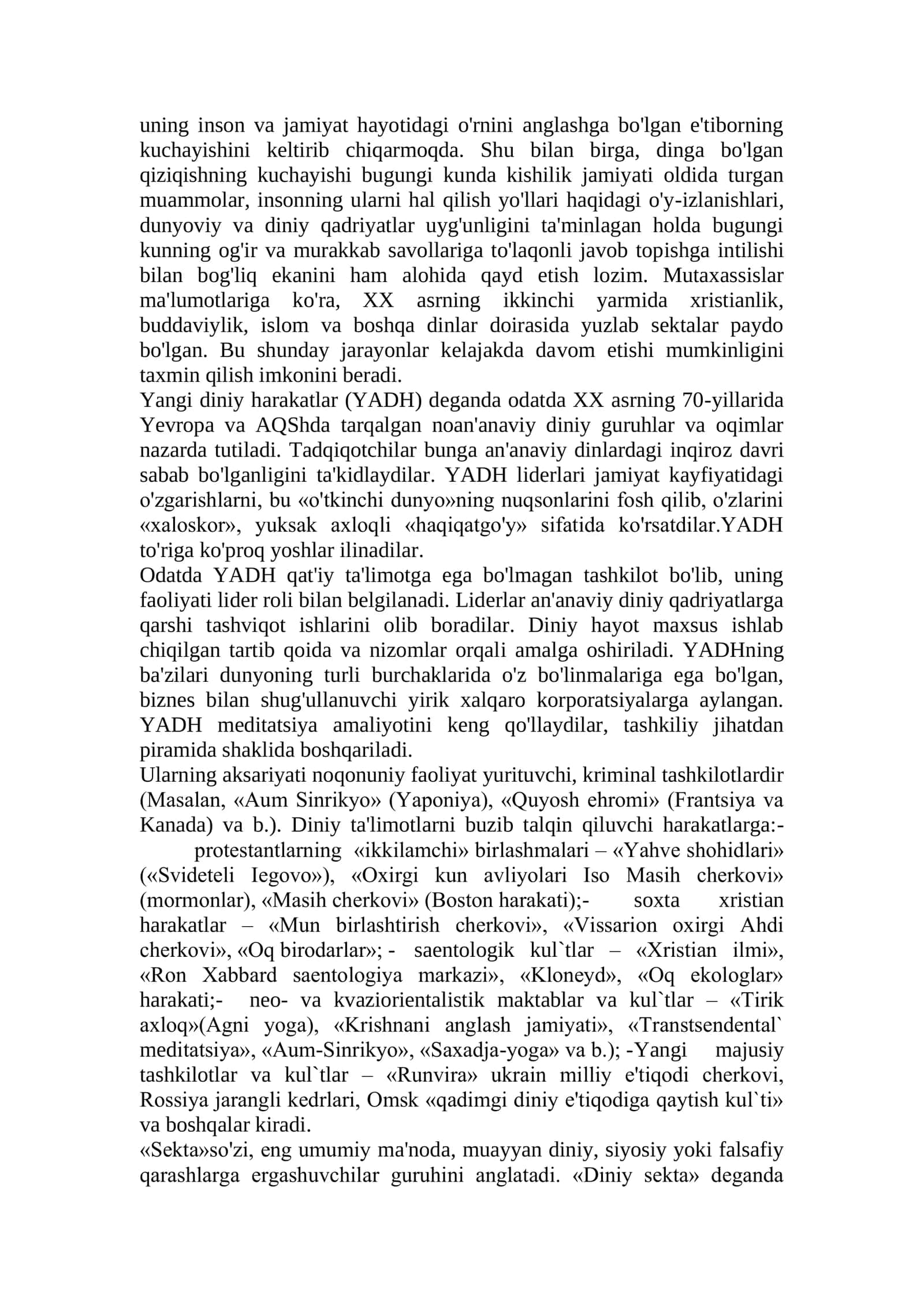 Globalizatsiya va din 2